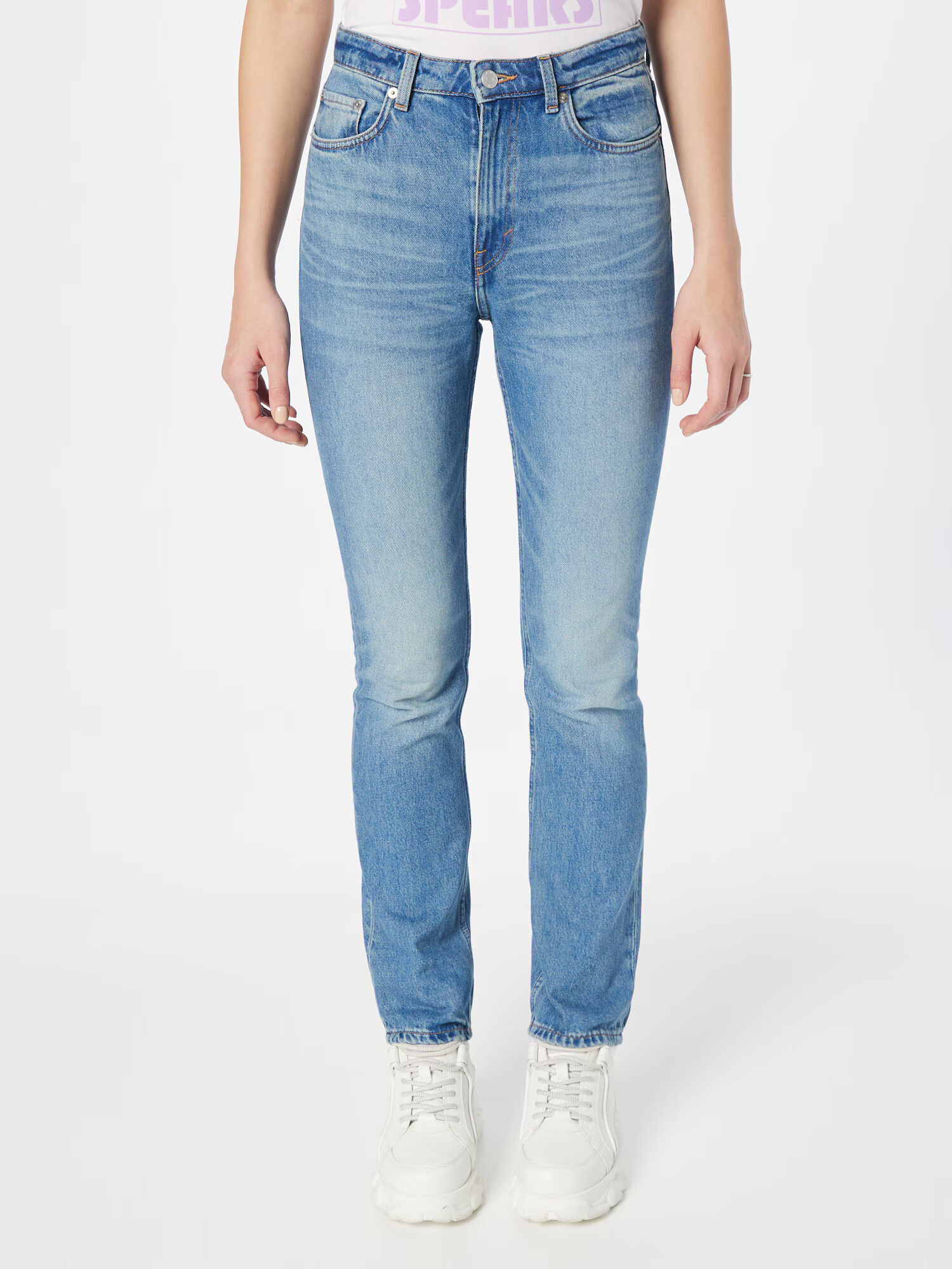 WEEKDAY Jeans albastru deschis - Pled.ro