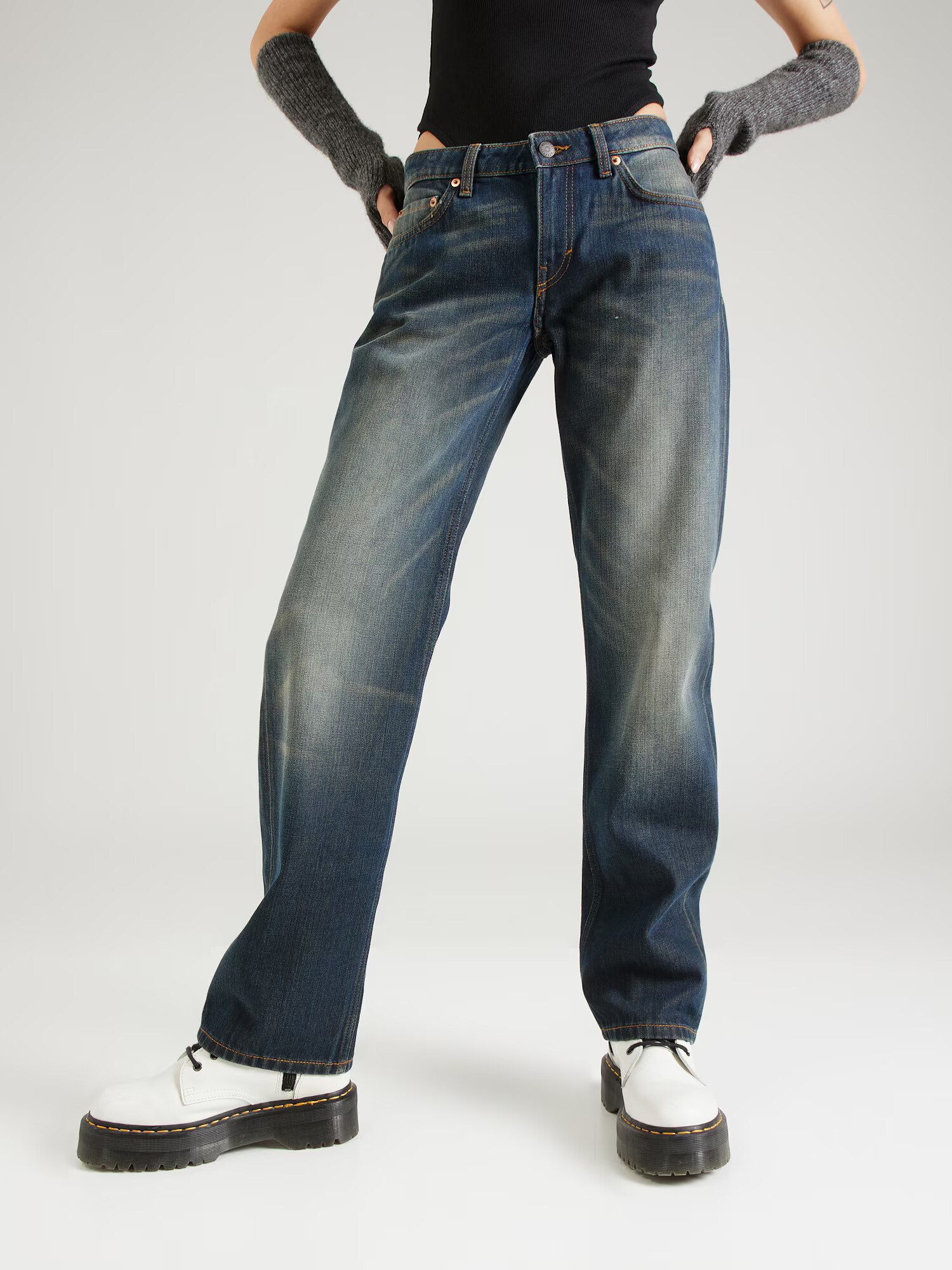 WEEKDAY Jeans 'Arrow' albastru - Pled.ro