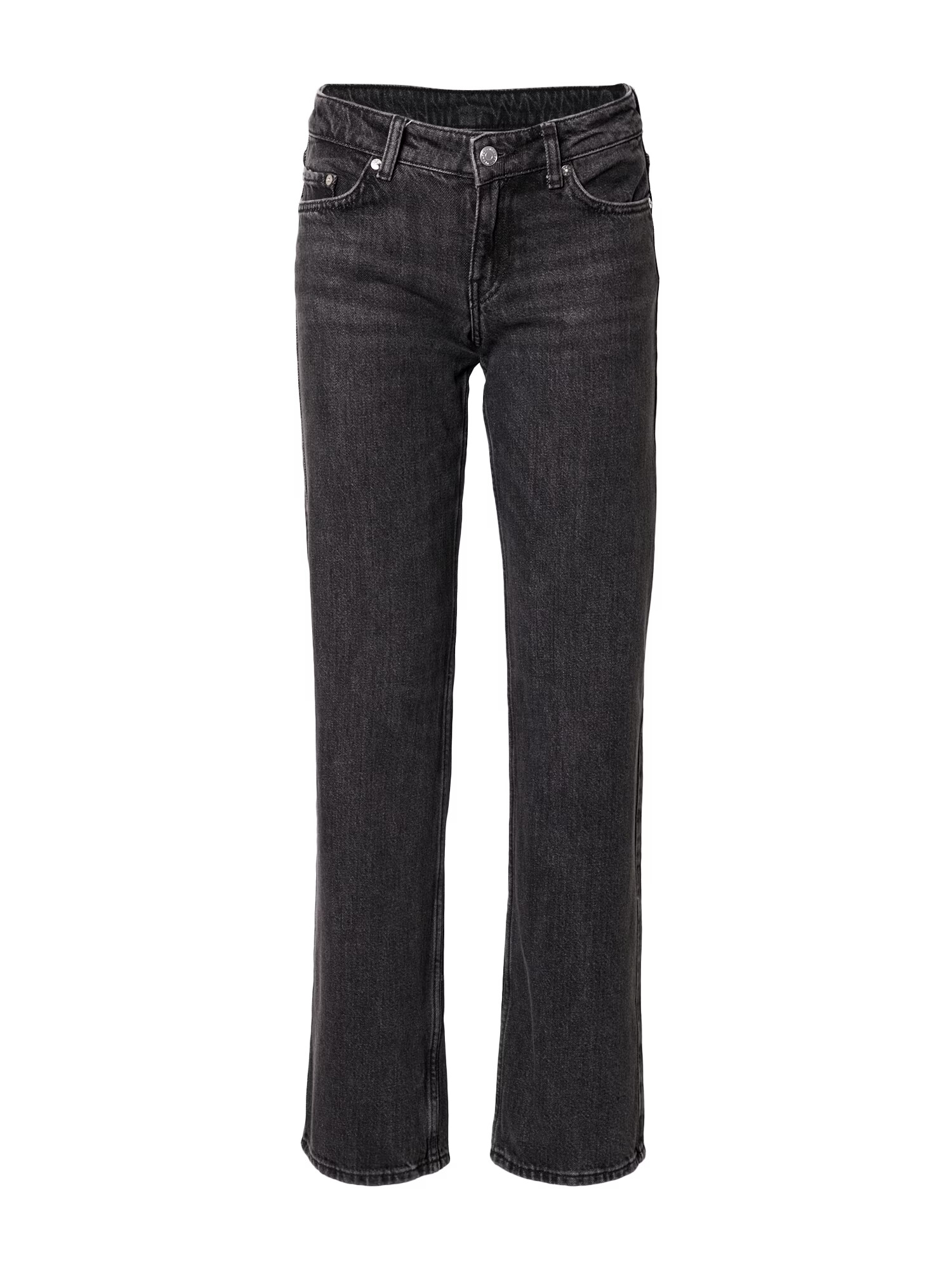 WEEKDAY Jeans 'Arrow Low Straight' negru denim - Pled.ro