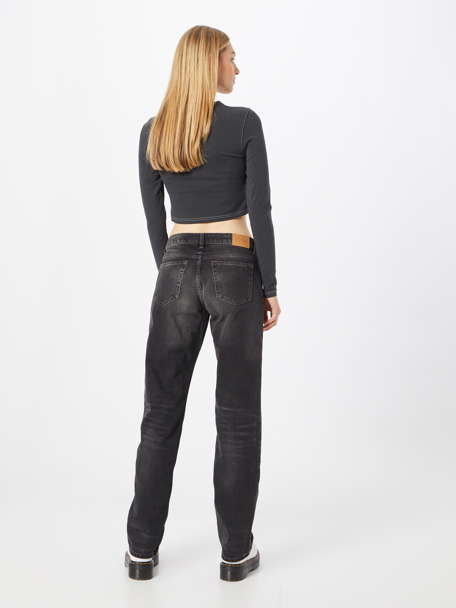 WEEKDAY Jeans 'Arrow' negru denim - Pled.ro