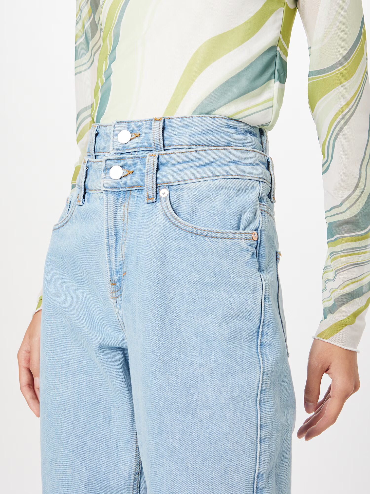 WEEKDAY Jeans 'Dio' albastru deschis - Pled.ro