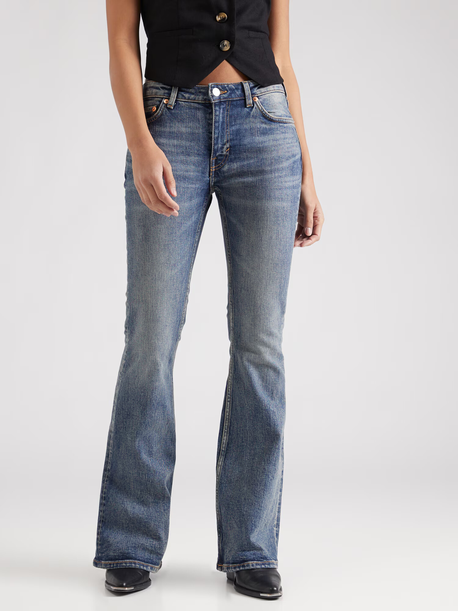 WEEKDAY Jeans 'Flame' albastru - Pled.ro