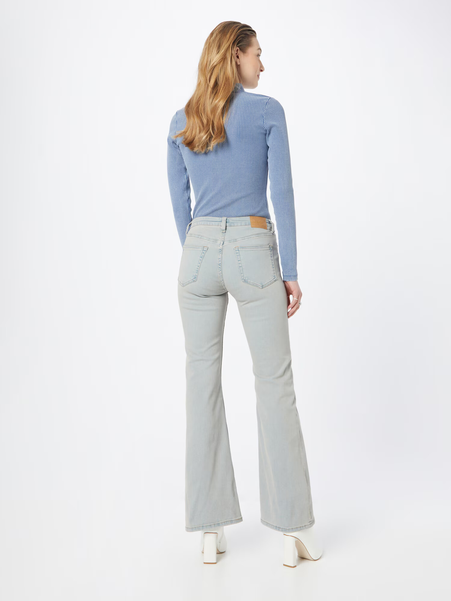 WEEKDAY Jeans 'Flame' albastru pastel - Pled.ro