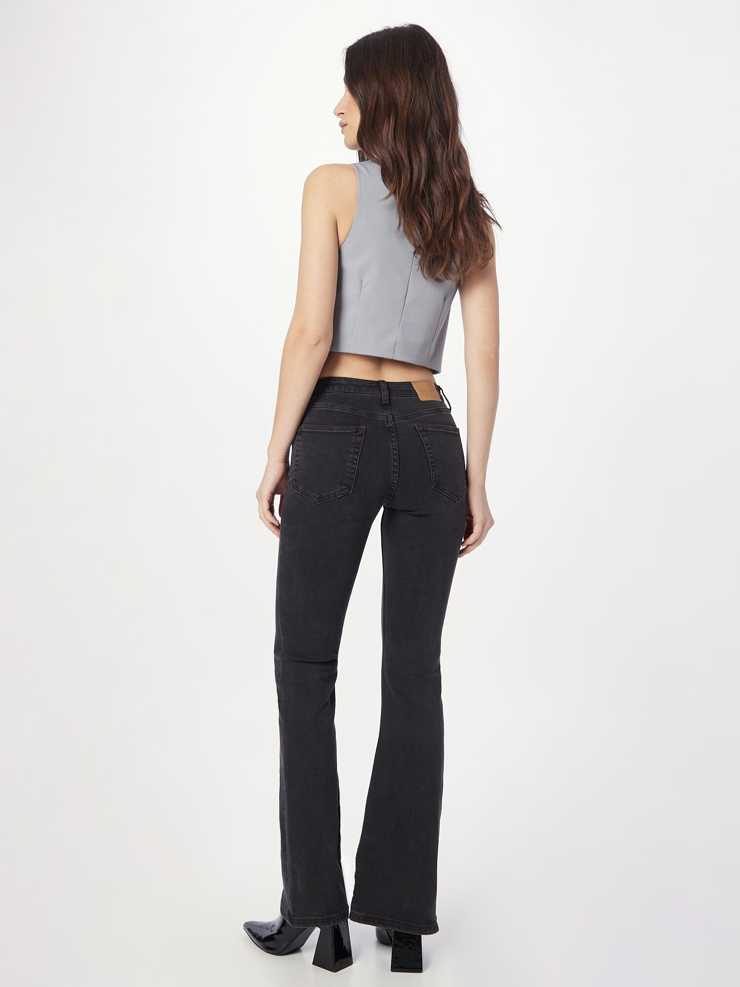 WEEKDAY Jeans 'Flame' negru denim - Pled.ro