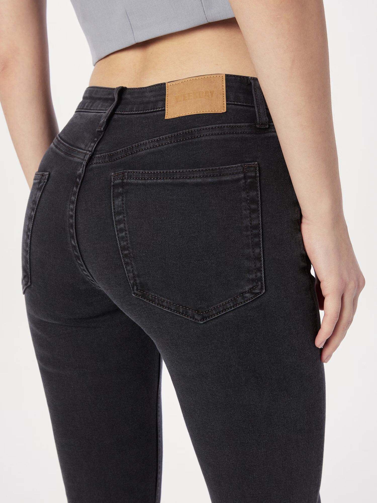 WEEKDAY Jeans 'Flame' negru denim - Pled.ro