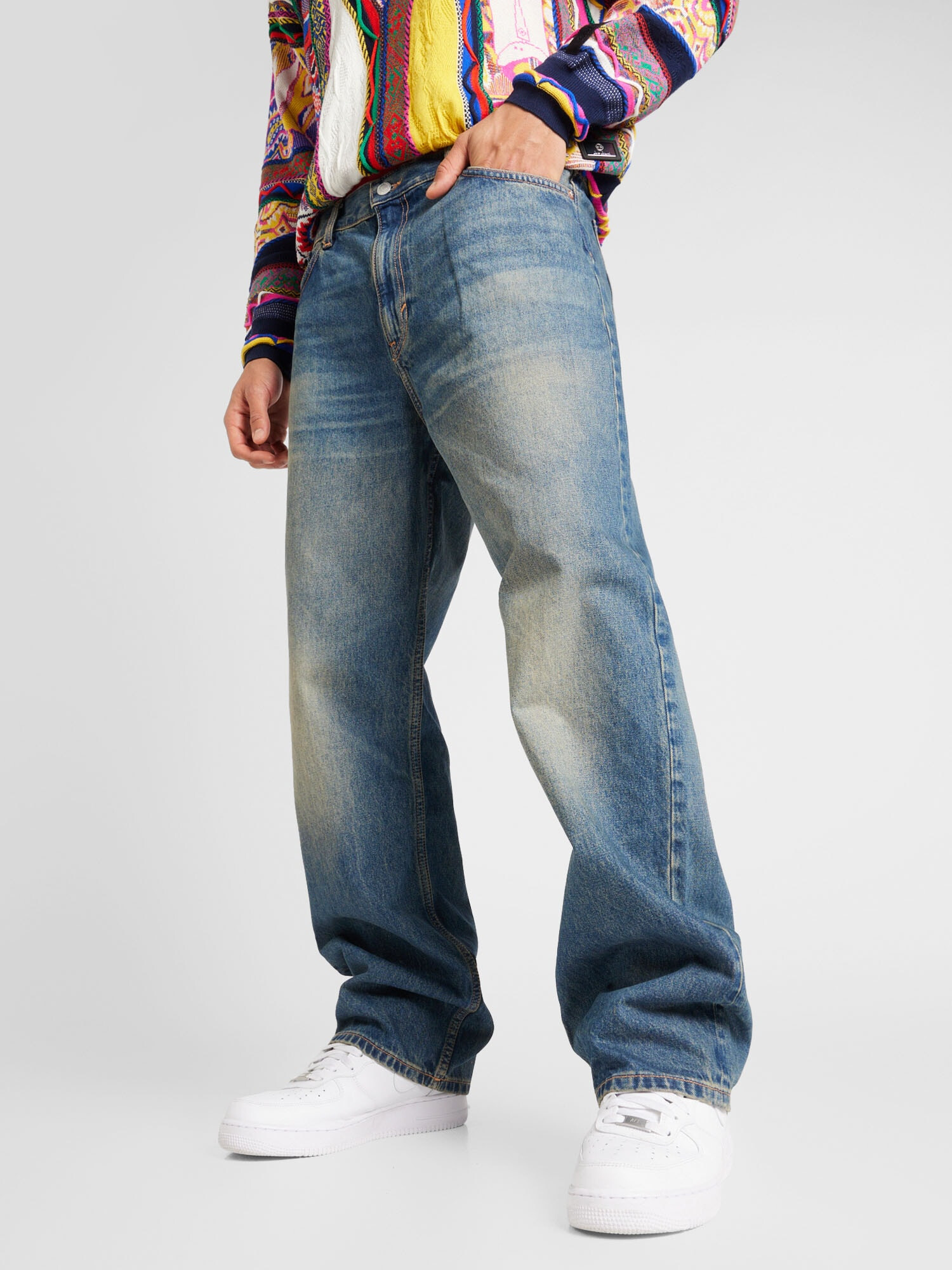 WEEKDAY Jeans 'Galaxy Hanson' albastru - Pled.ro