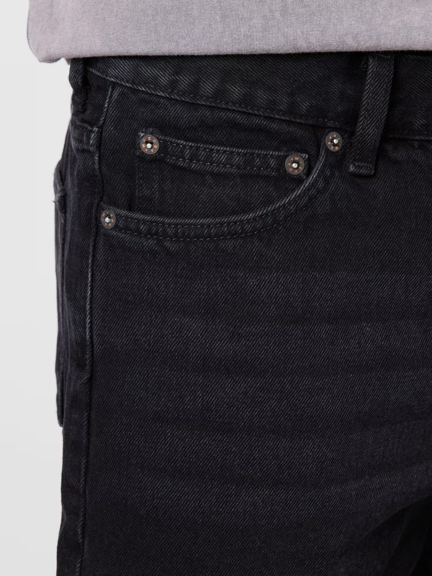 WEEKDAY Jeans negru - Pled.ro