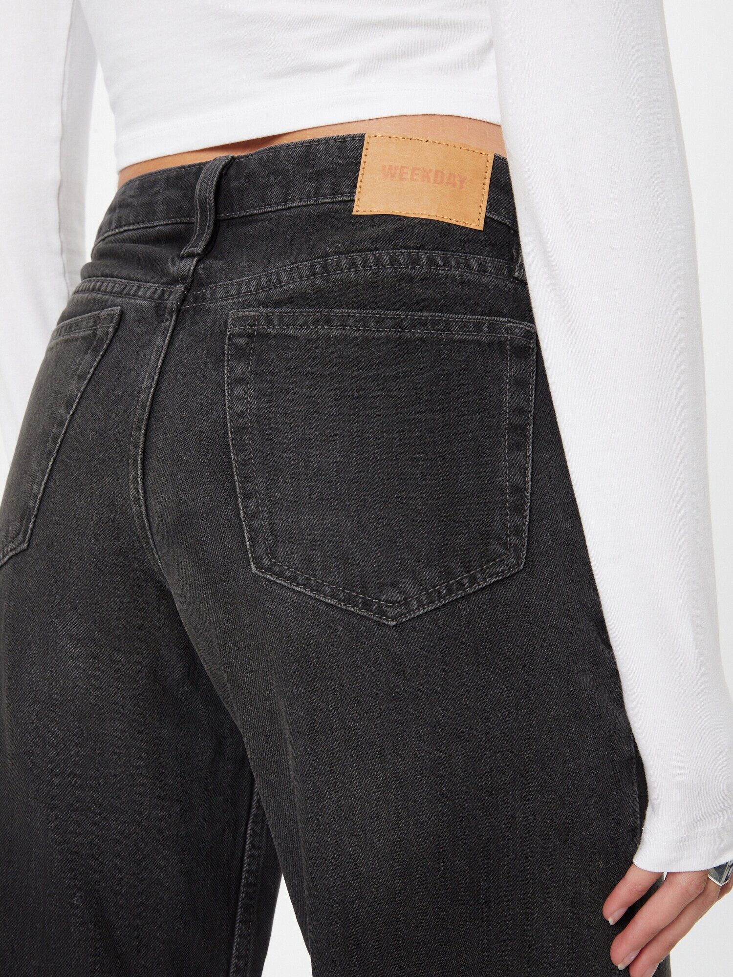 WEEKDAY Jeans negru - Pled.ro