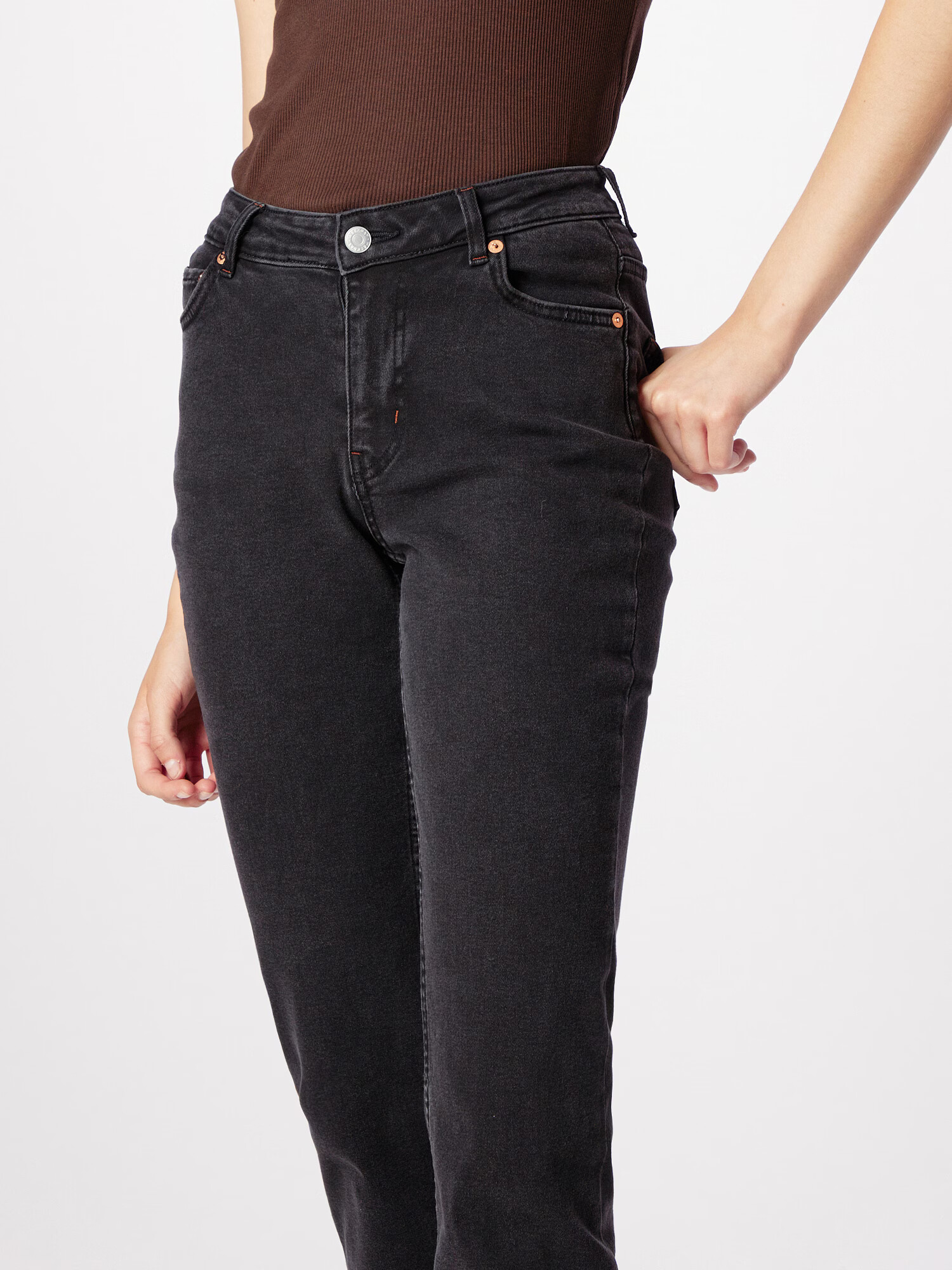 WEEKDAY Jeans negru denim - Pled.ro