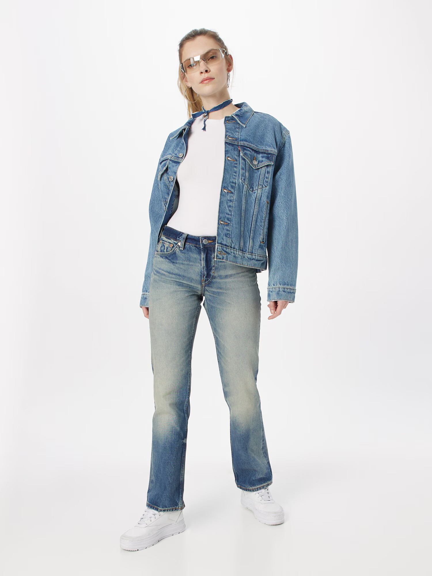 WEEKDAY Jeans 'Pin' albastru - Pled.ro