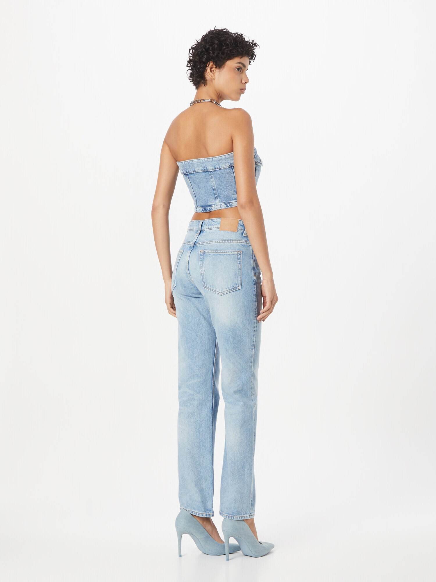 WEEKDAY Jeans 'Pin' albastru deschis - Pled.ro