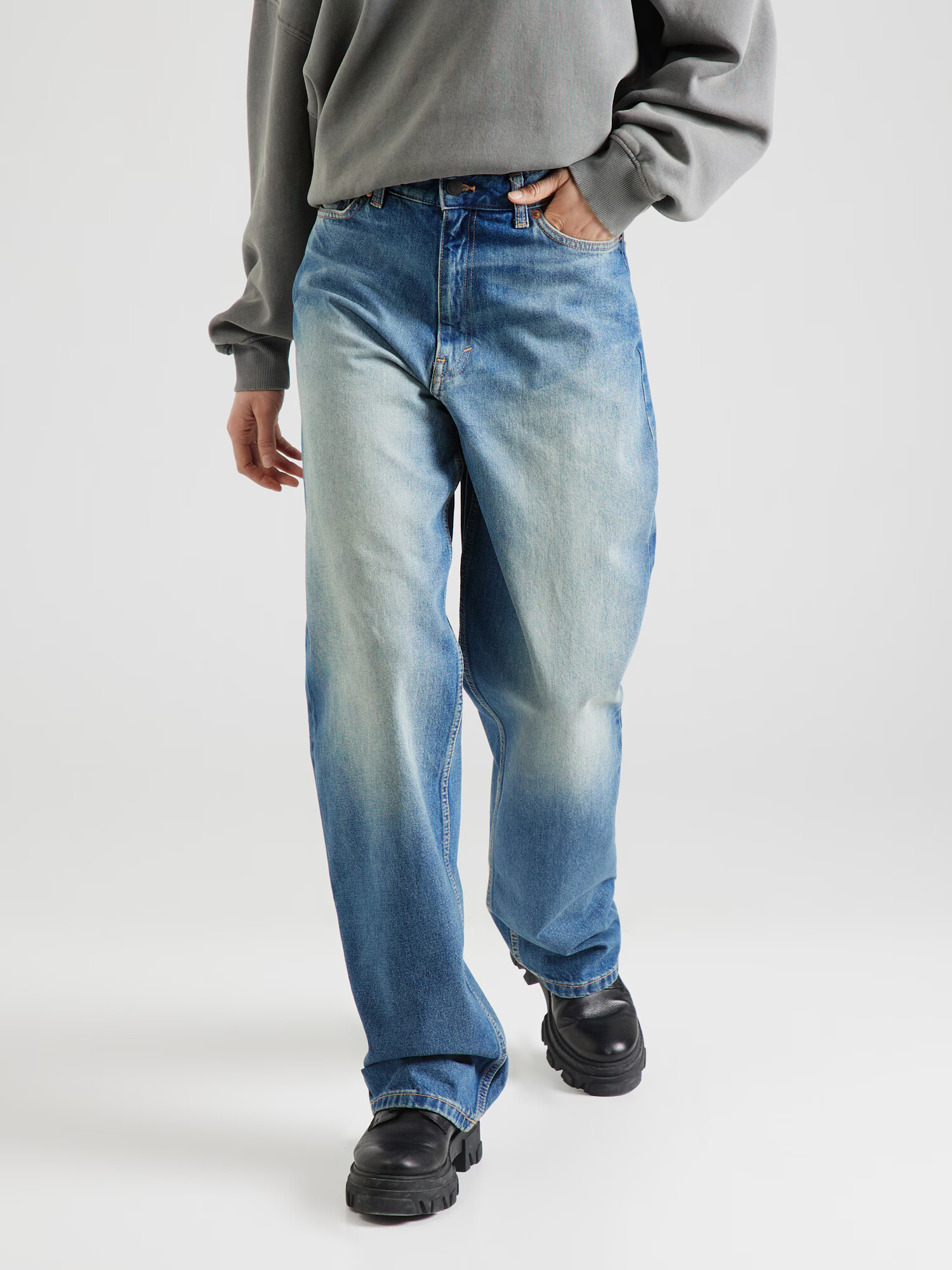 WEEKDAY Jeans 'Rail' albastru denim - Pled.ro