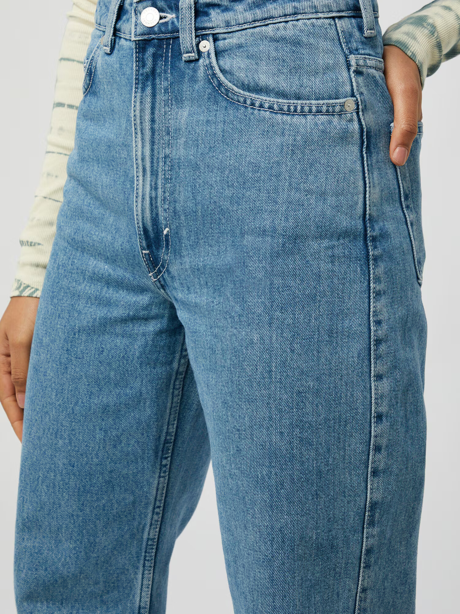 WEEKDAY Jeans 'Rowe Extra High Straight' albastru denim - Pled.ro