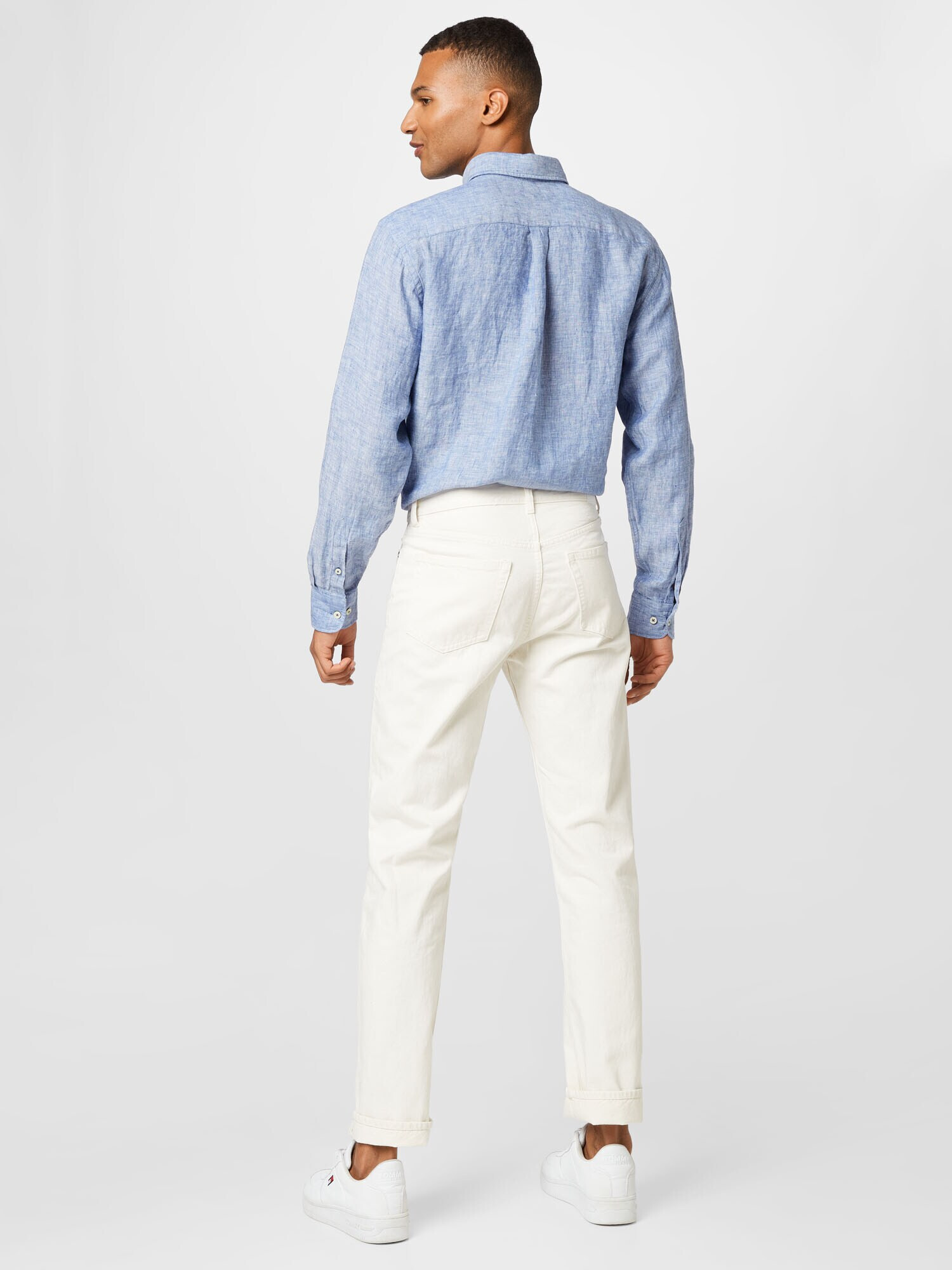 WEEKDAY Jeans 'Space Seven' alb denim - Pled.ro