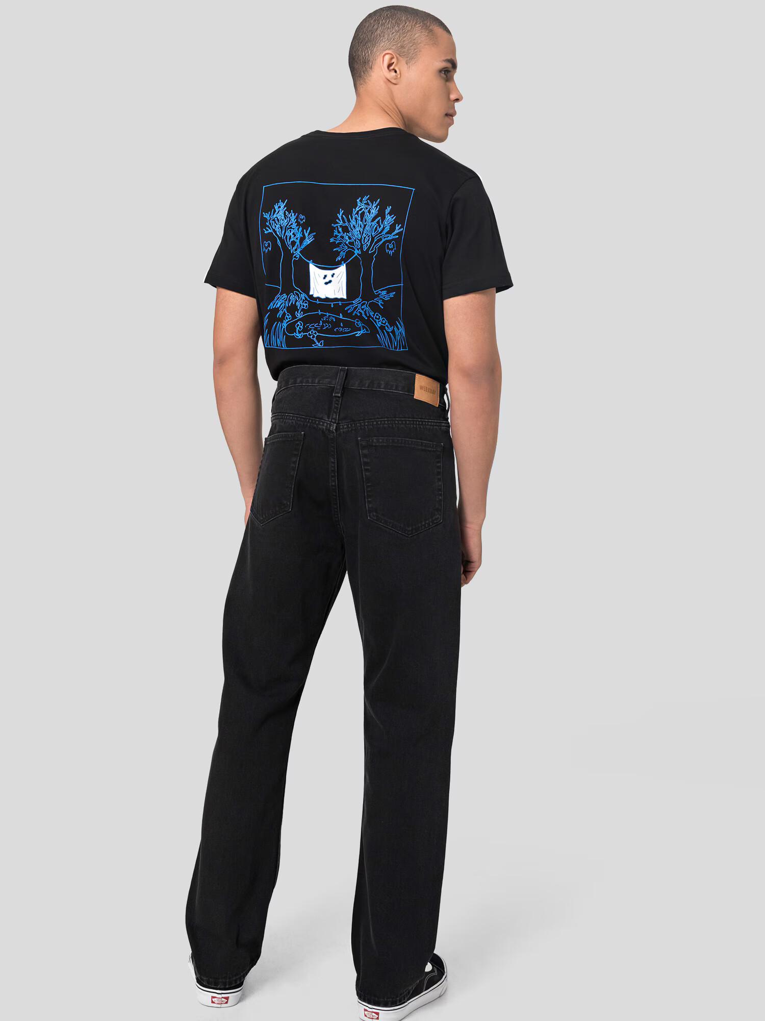 WEEKDAY Jeans 'Space Seven' negru denim - Pled.ro