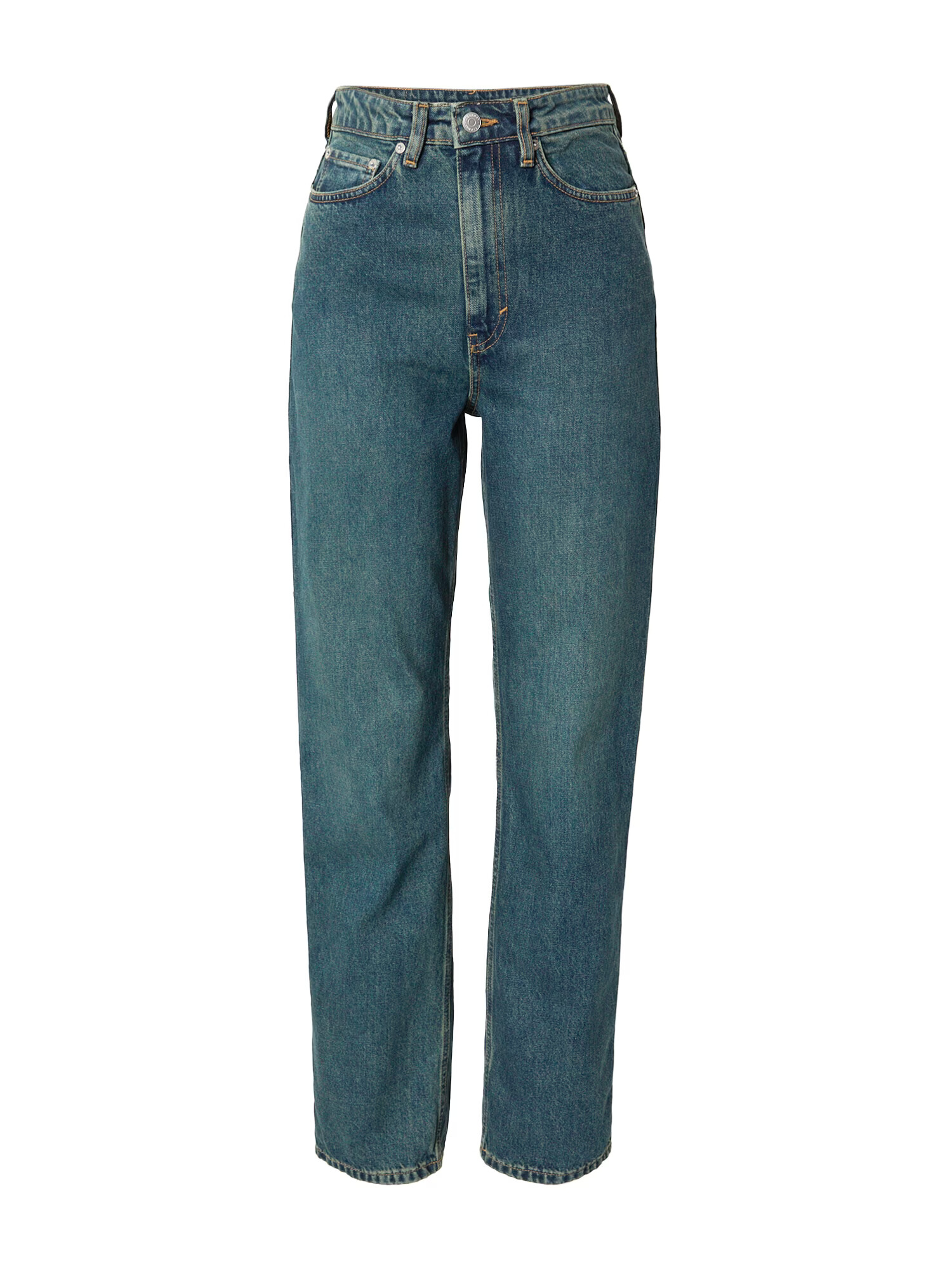 WEEKDAY Jeans verde jad - Pled.ro