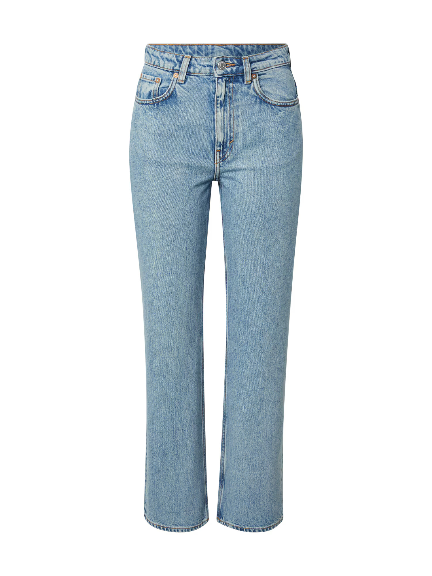 WEEKDAY Jeans 'Voyage High Straight' albastru deschis - Pled.ro