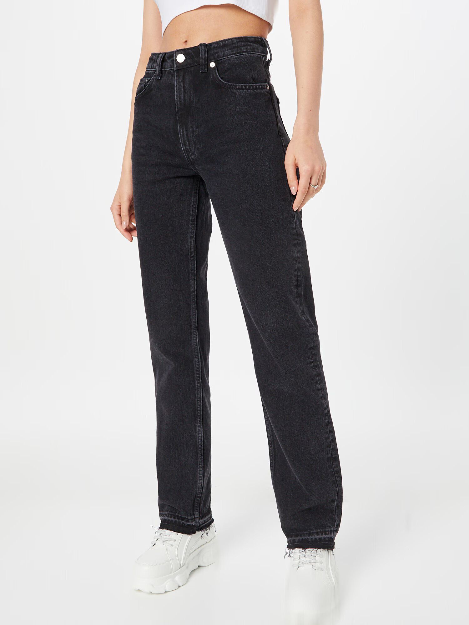 WEEKDAY Jeans 'Voyage' negru denim - Pled.ro