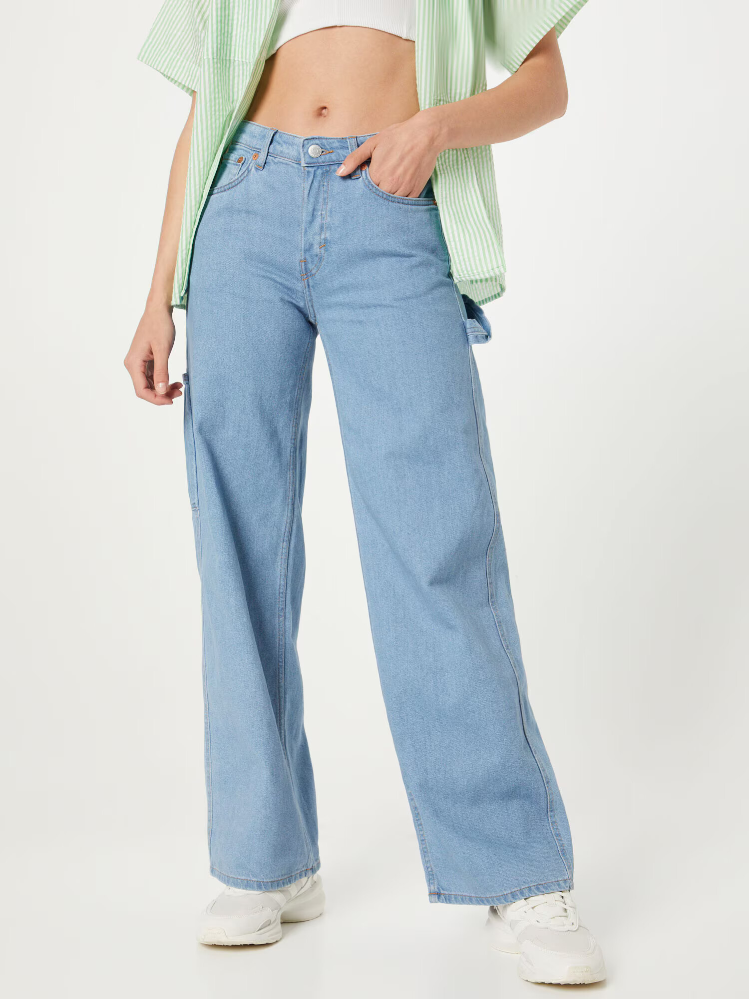 WEEKDAY Jeans 'Young Work' albastru deschis - Pled.ro