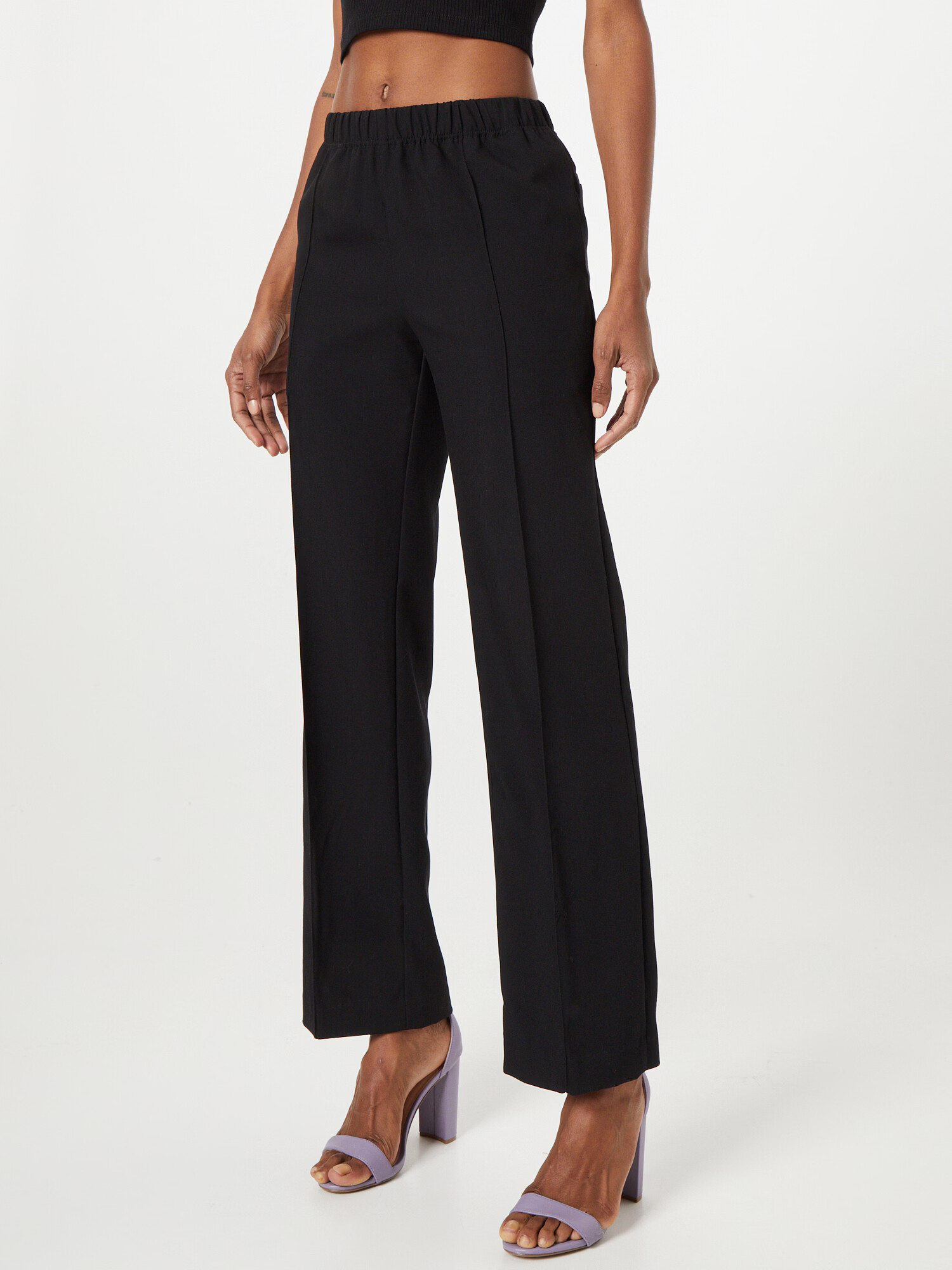 WEEKDAY Pantaloni 'Cleo' negru - Pled.ro