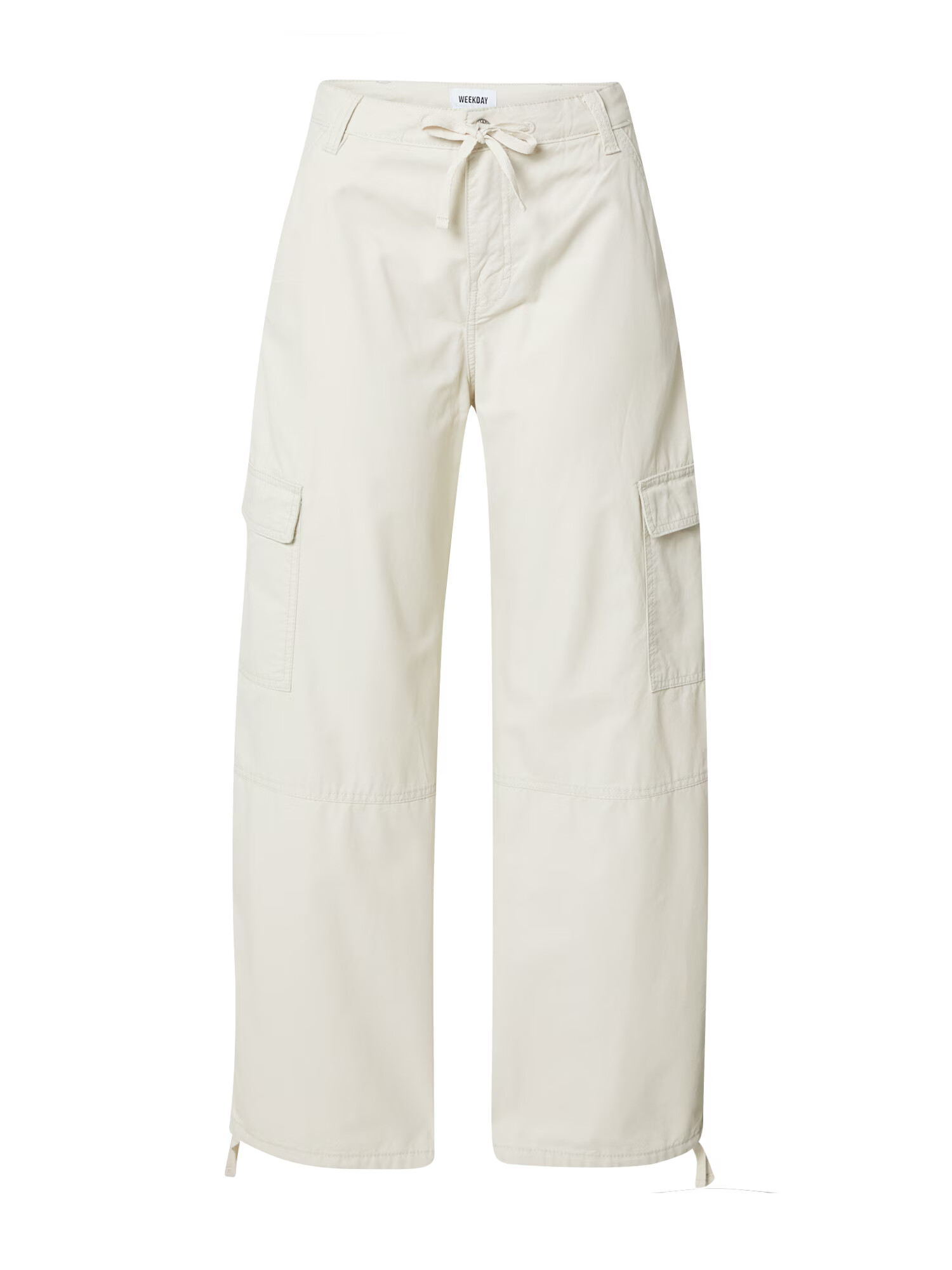 WEEKDAY Pantaloni cu buzunare 'Getty' bej - Pled.ro