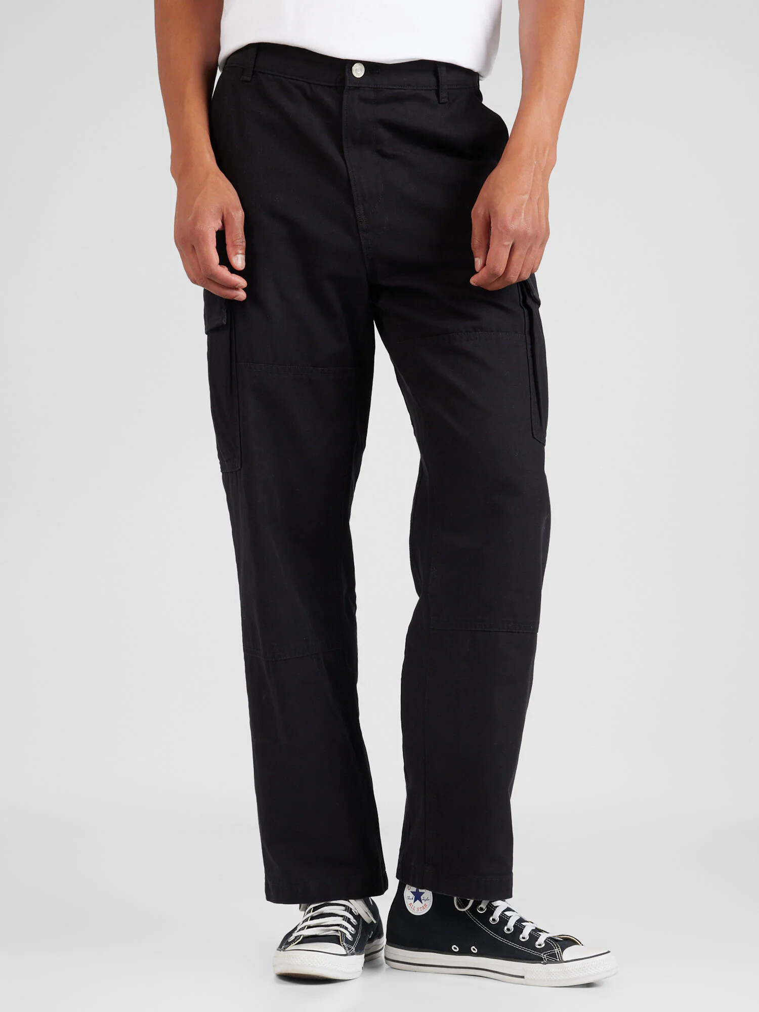 WEEKDAY Pantaloni cu buzunare 'Joel' negru - Pled.ro