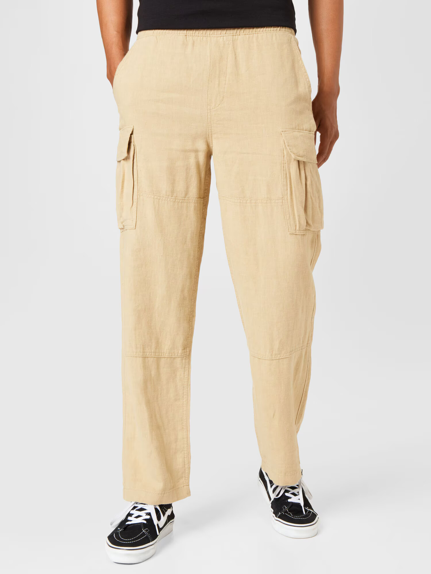 WEEKDAY Pantaloni cu buzunare 'Joshua' bej - Pled.ro