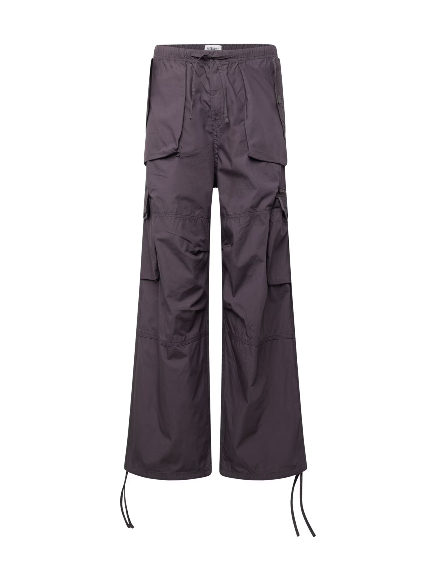 WEEKDAY Pantaloni cu buzunare 'Piper' gri grafit - Pled.ro