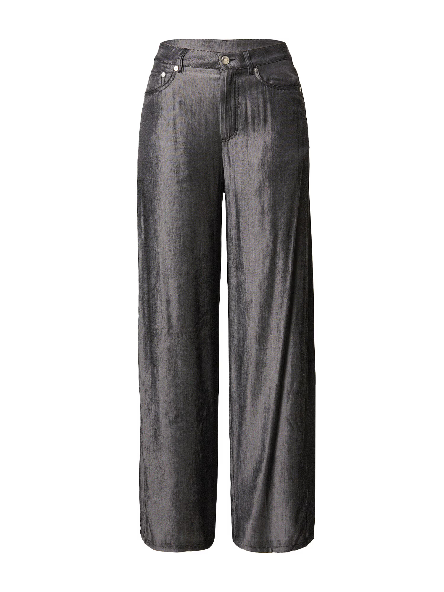 WEEKDAY Pantaloni 'Denver' argintiu - Pled.ro