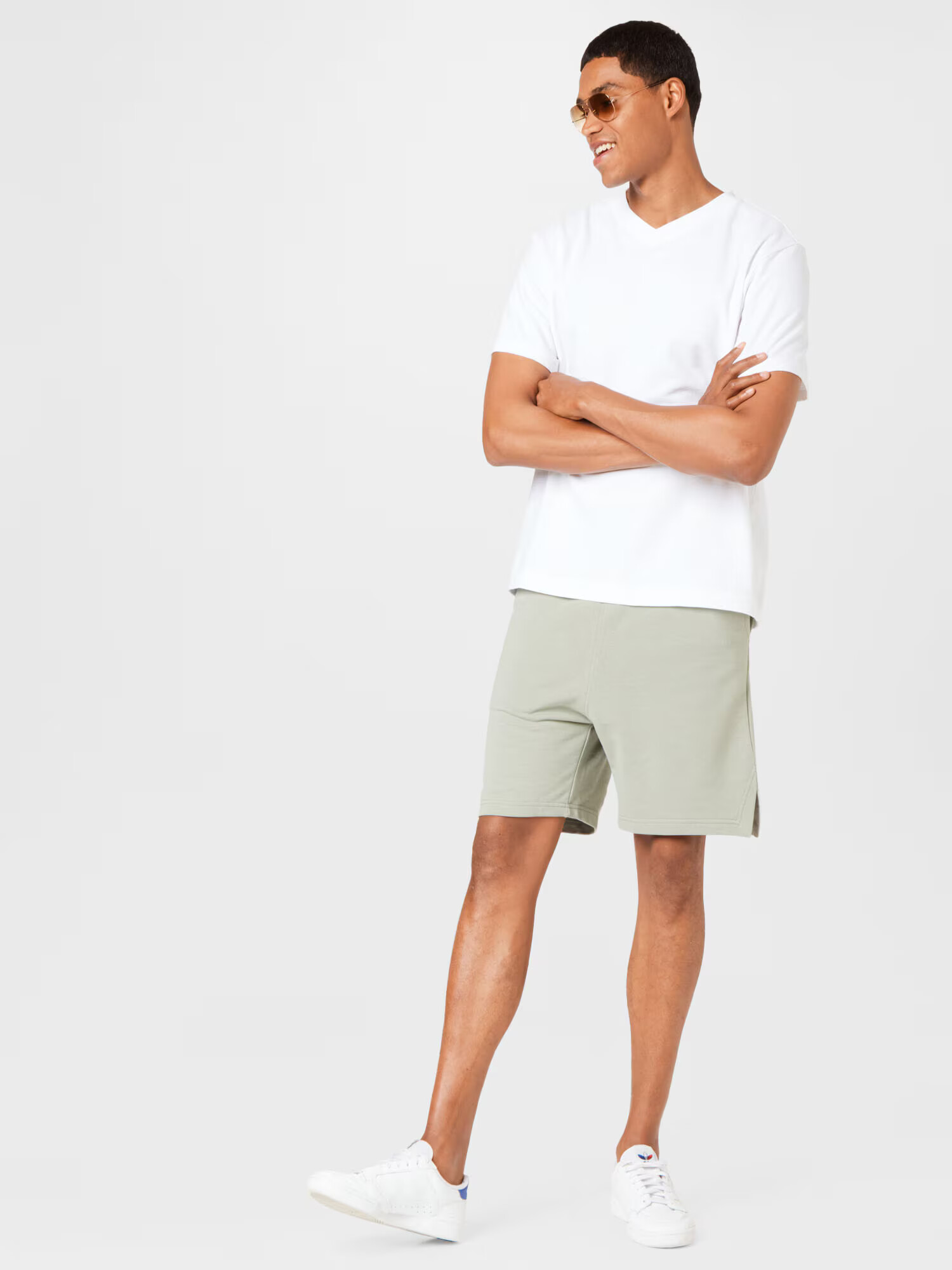 WEEKDAY Pantaloni 'Diego' verde pastel - Pled.ro