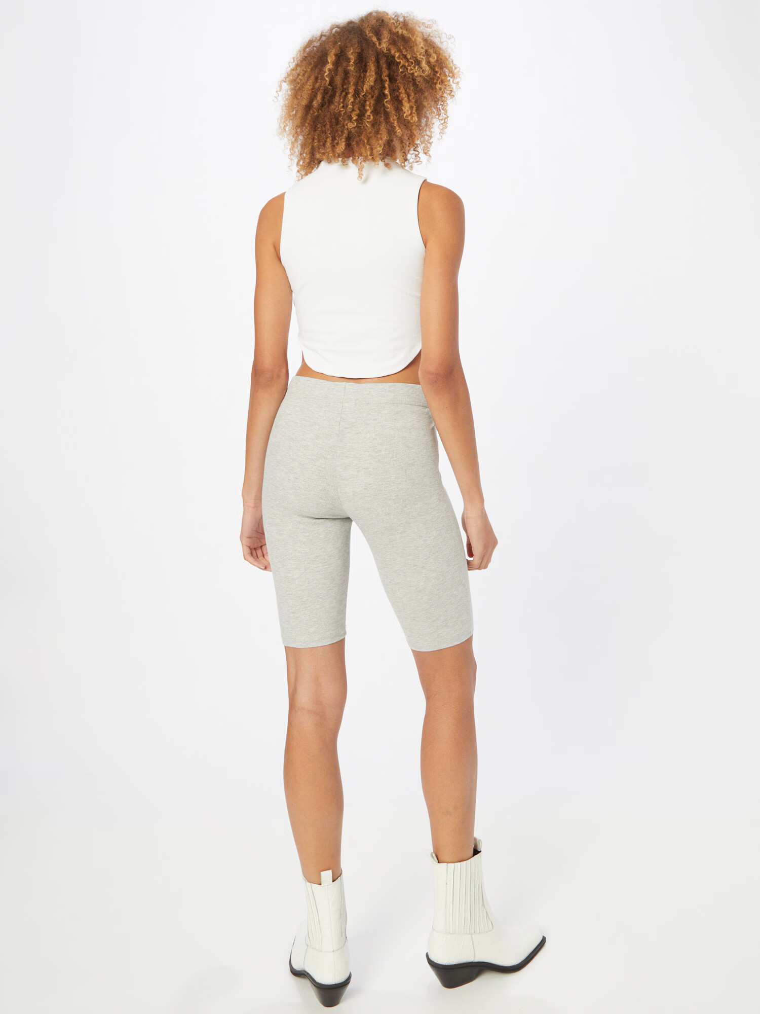 WEEKDAY Pantaloni gri deschis - Pled.ro