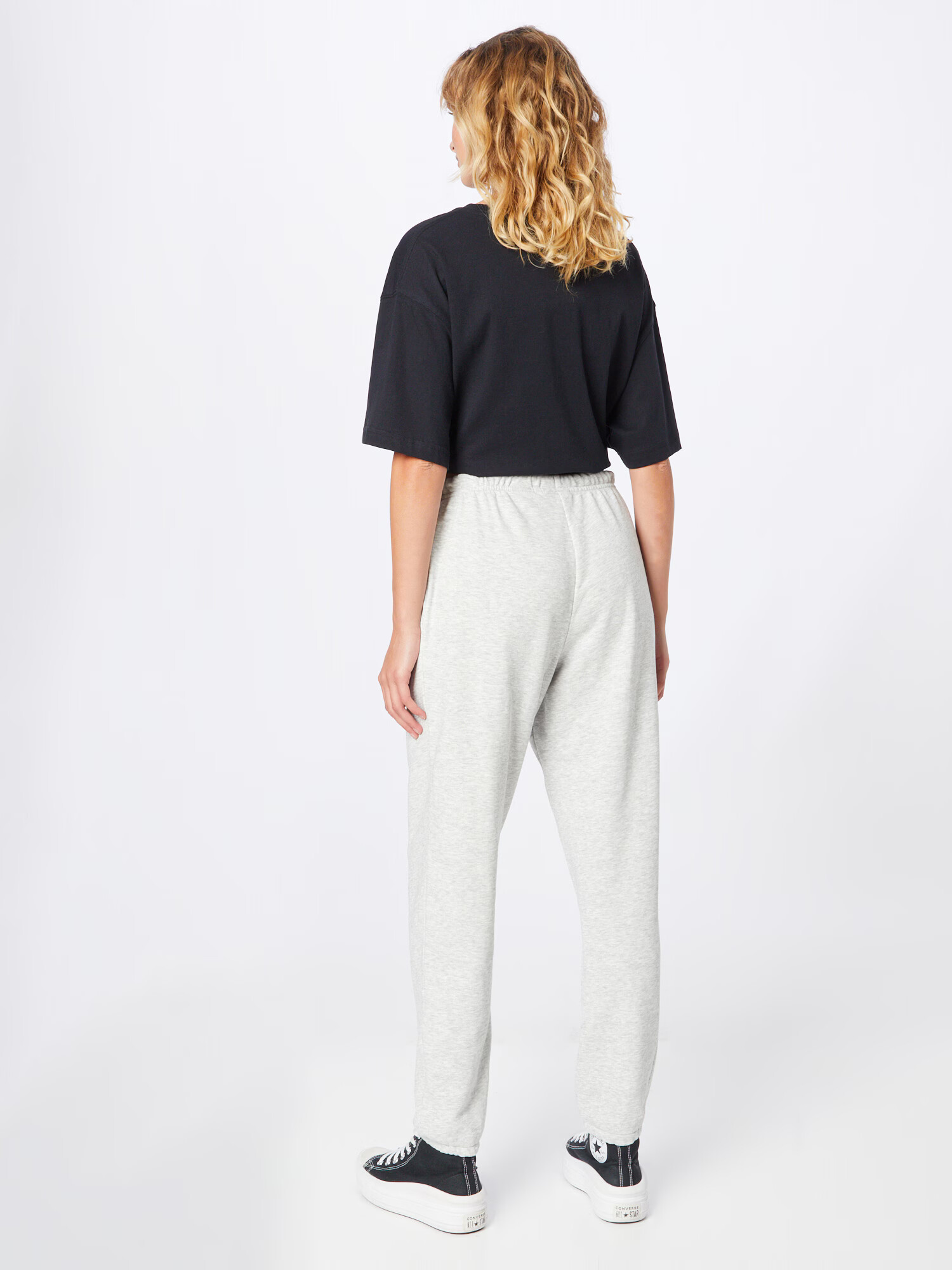 WEEKDAY Pantaloni gri deschis - Pled.ro