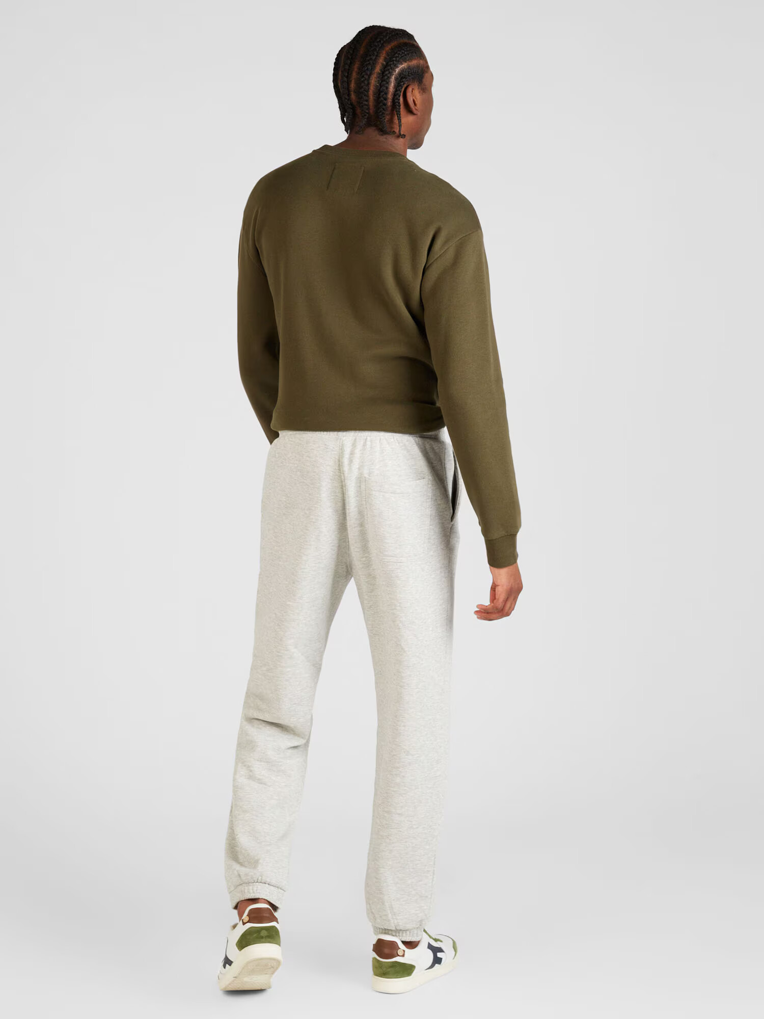 WEEKDAY Pantaloni gri deschis - Pled.ro