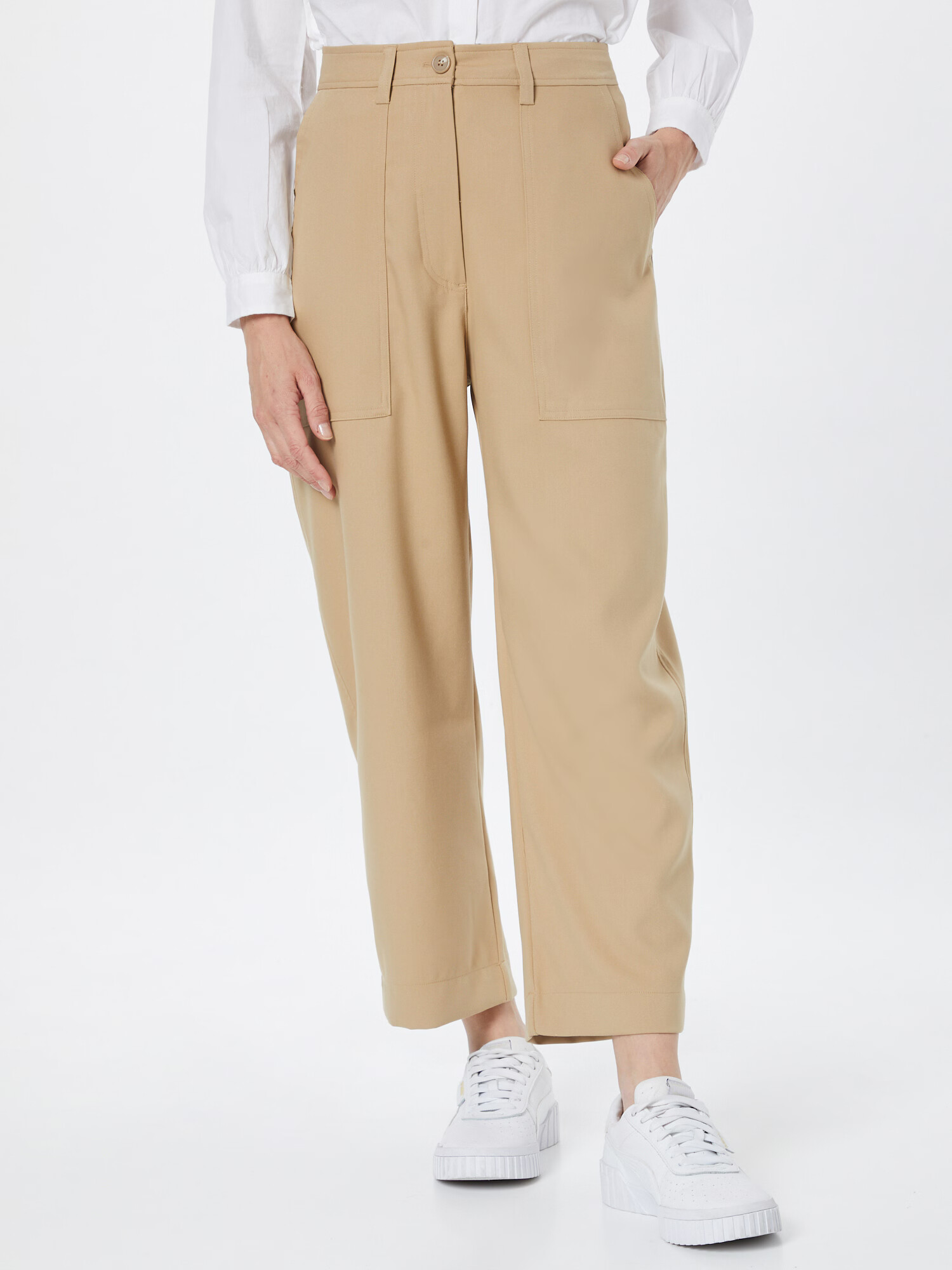 WEEKDAY Pantaloni 'Jina' bej deschis - Pled.ro