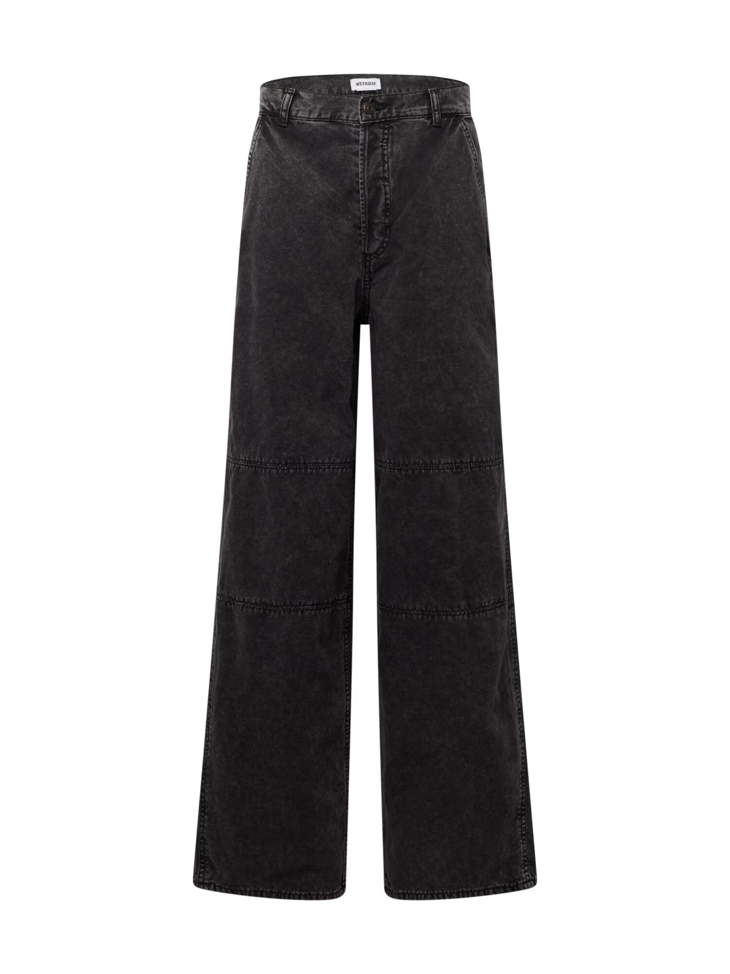 WEEKDAY Pantaloni 'Micha' negru denim - Pled.ro