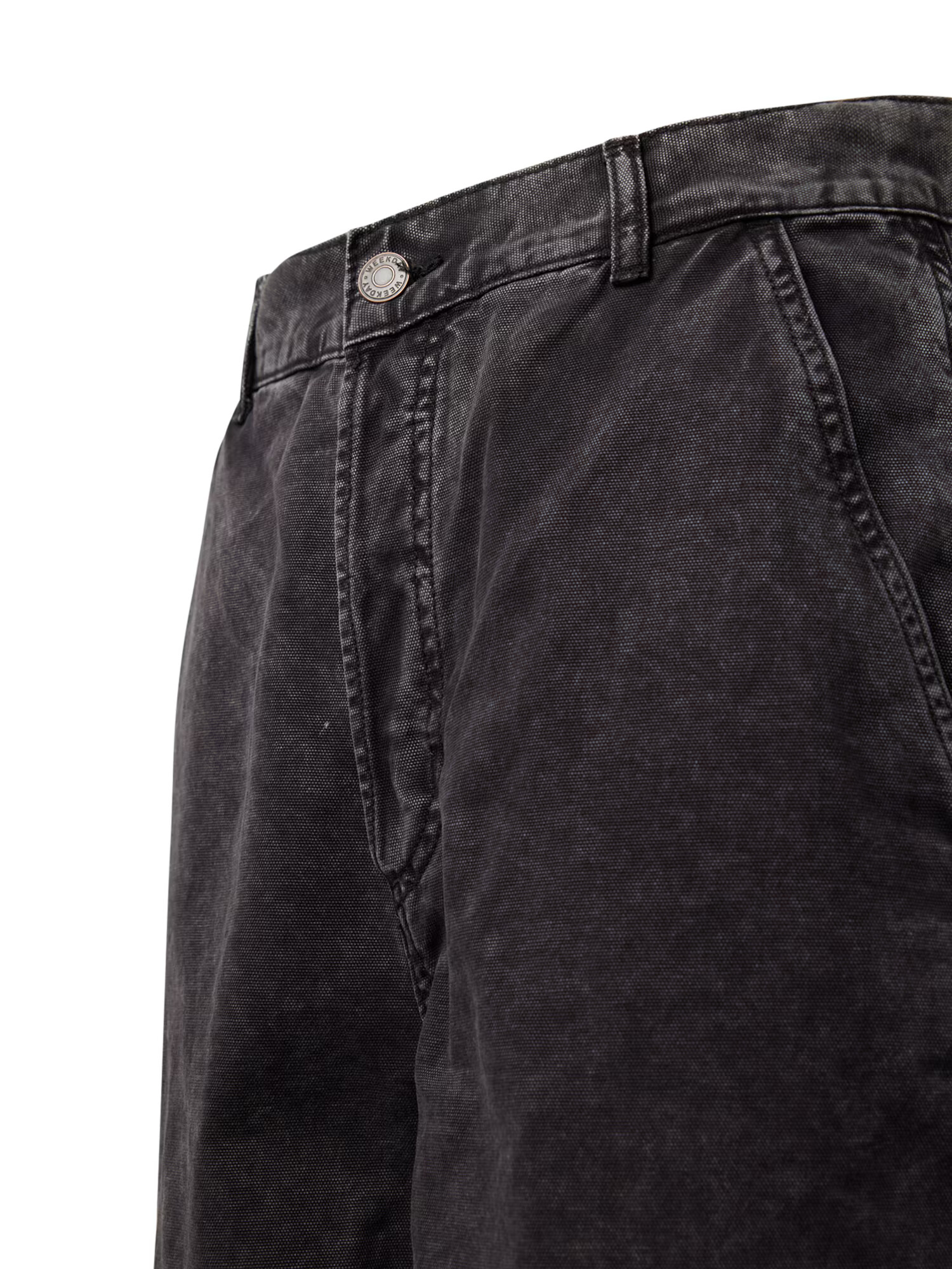 WEEKDAY Pantaloni 'Micha' negru denim - Pled.ro