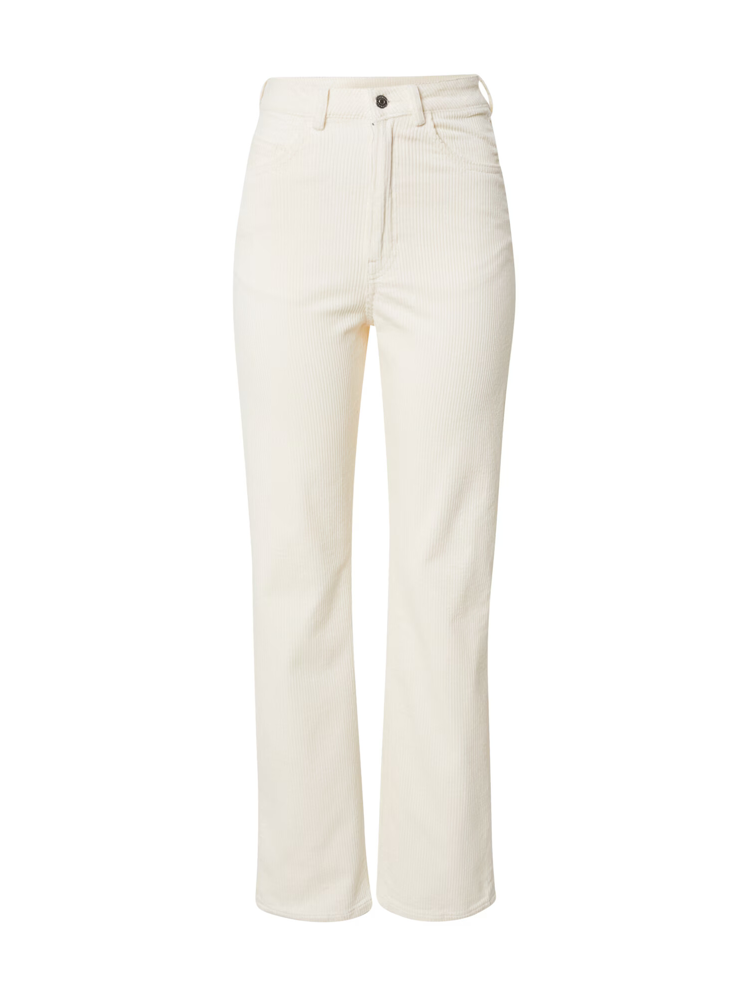 WEEKDAY Pantaloni 'Rowe' alb natural - Pled.ro