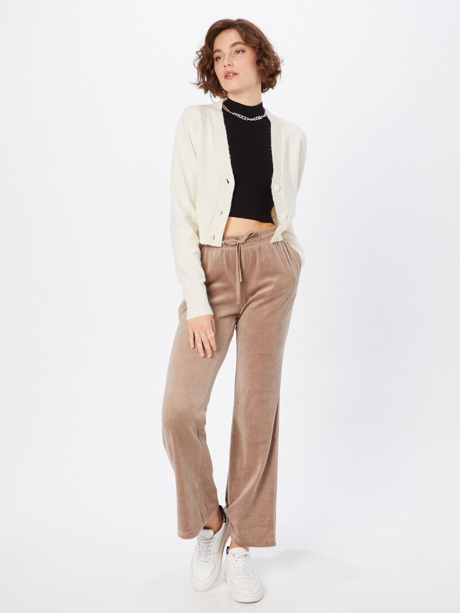 WEEKDAY Pantaloni 'Roxanna' maro deschis - Pled.ro