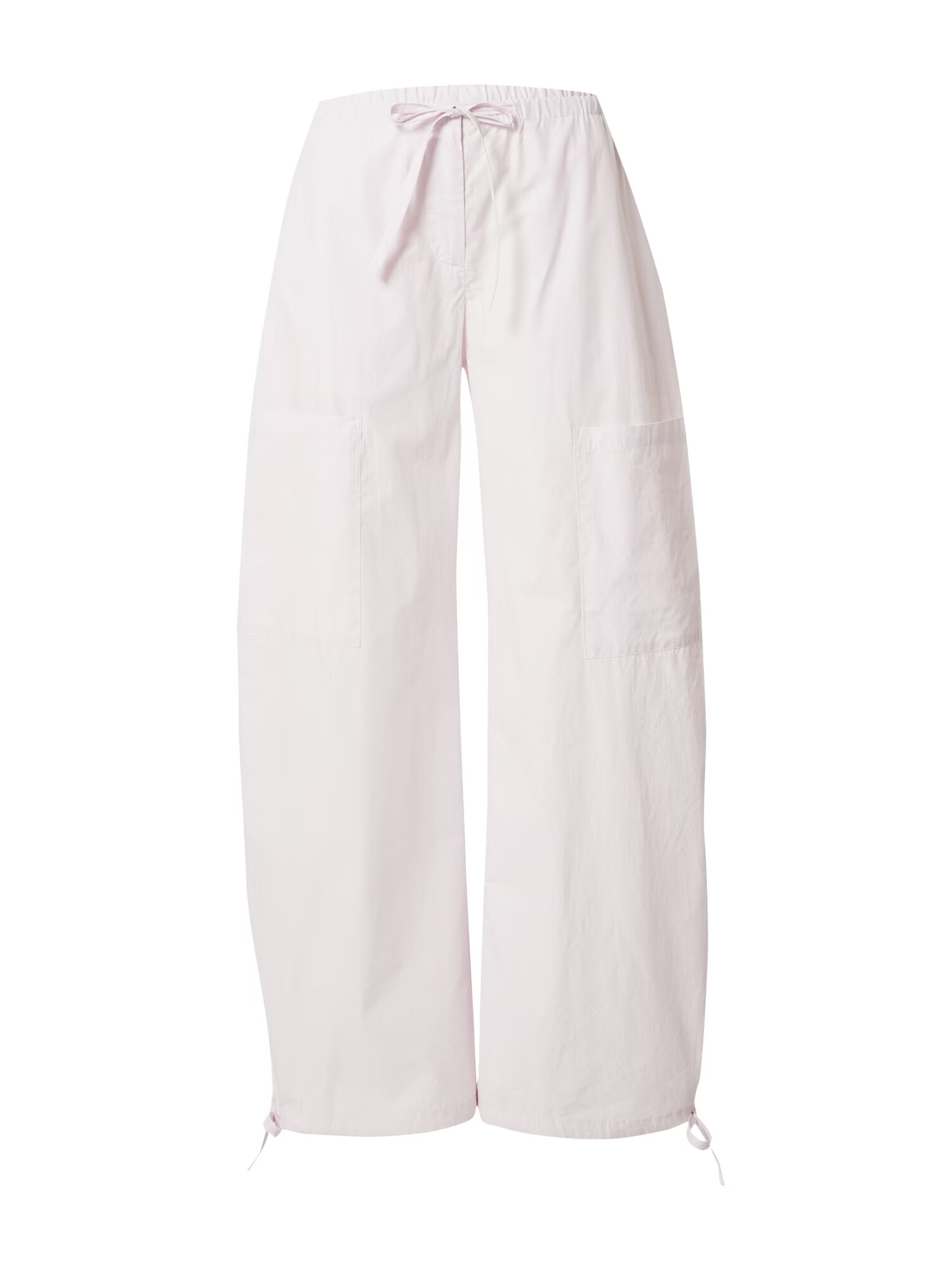 WEEKDAY Pantaloni roz pastel - Pled.ro