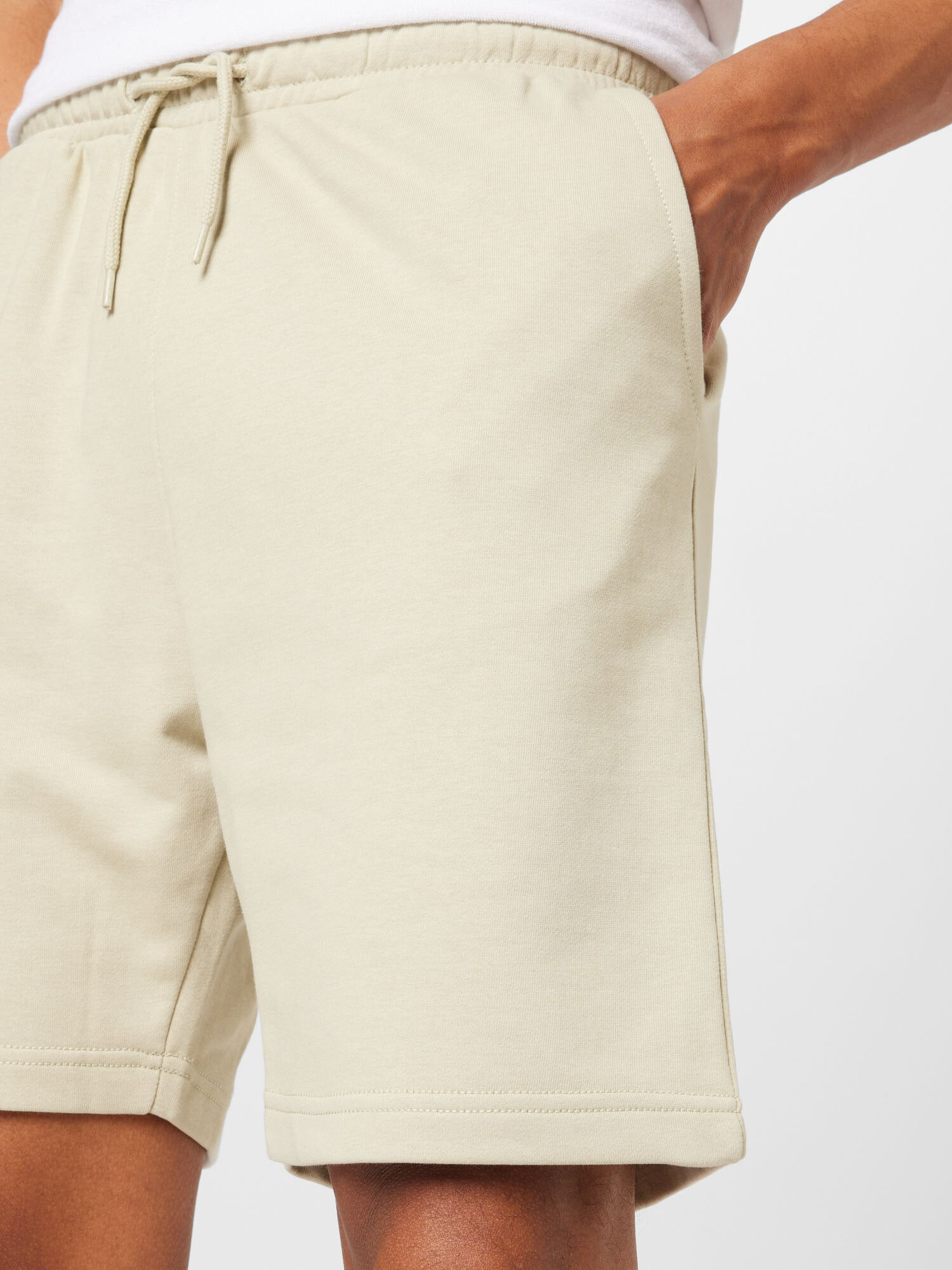 WEEKDAY Pantaloni crem - Pled.ro