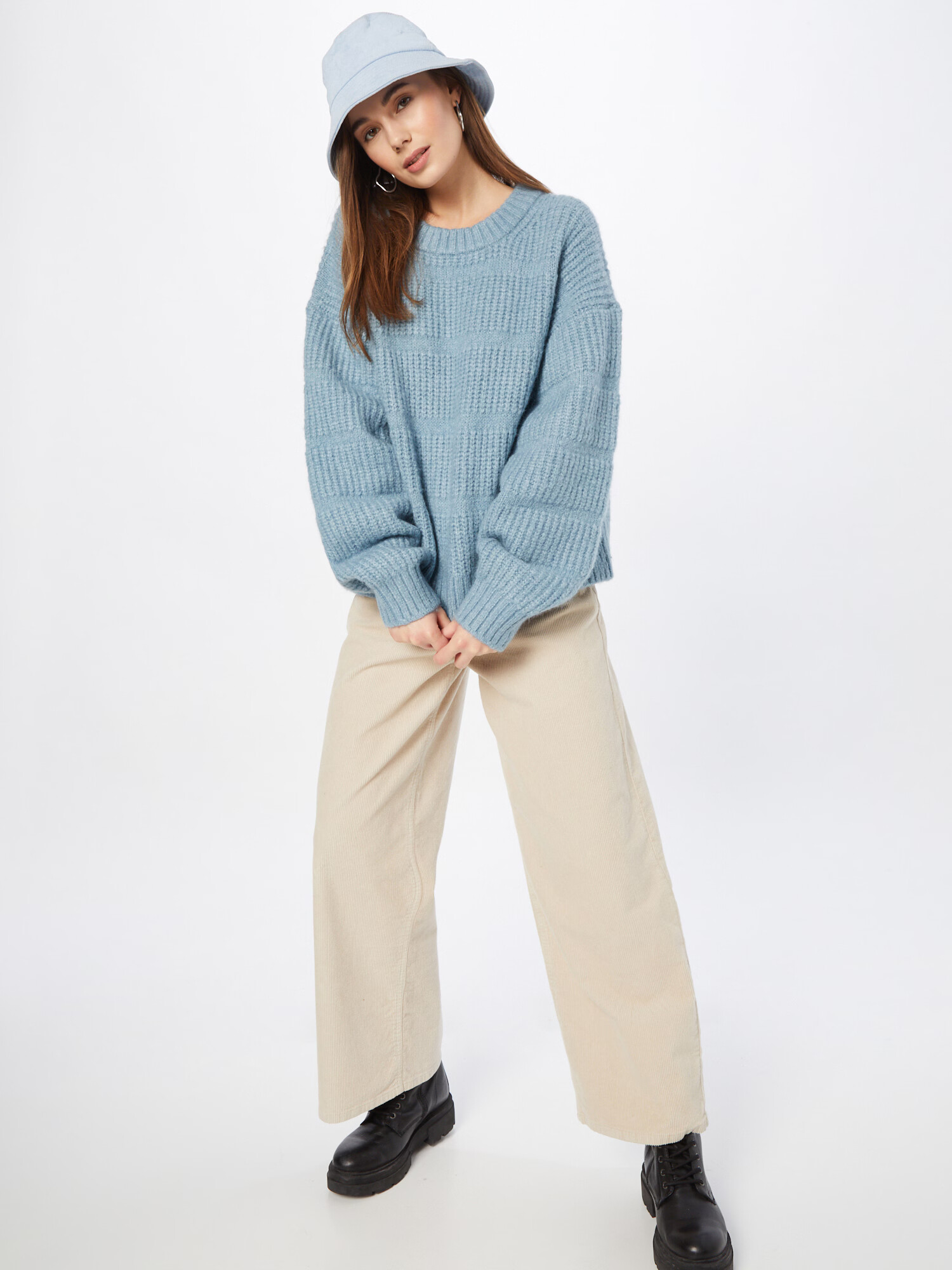 WEEKDAY Pulover 'Last Sweater' albastru fumuriu - Pled.ro