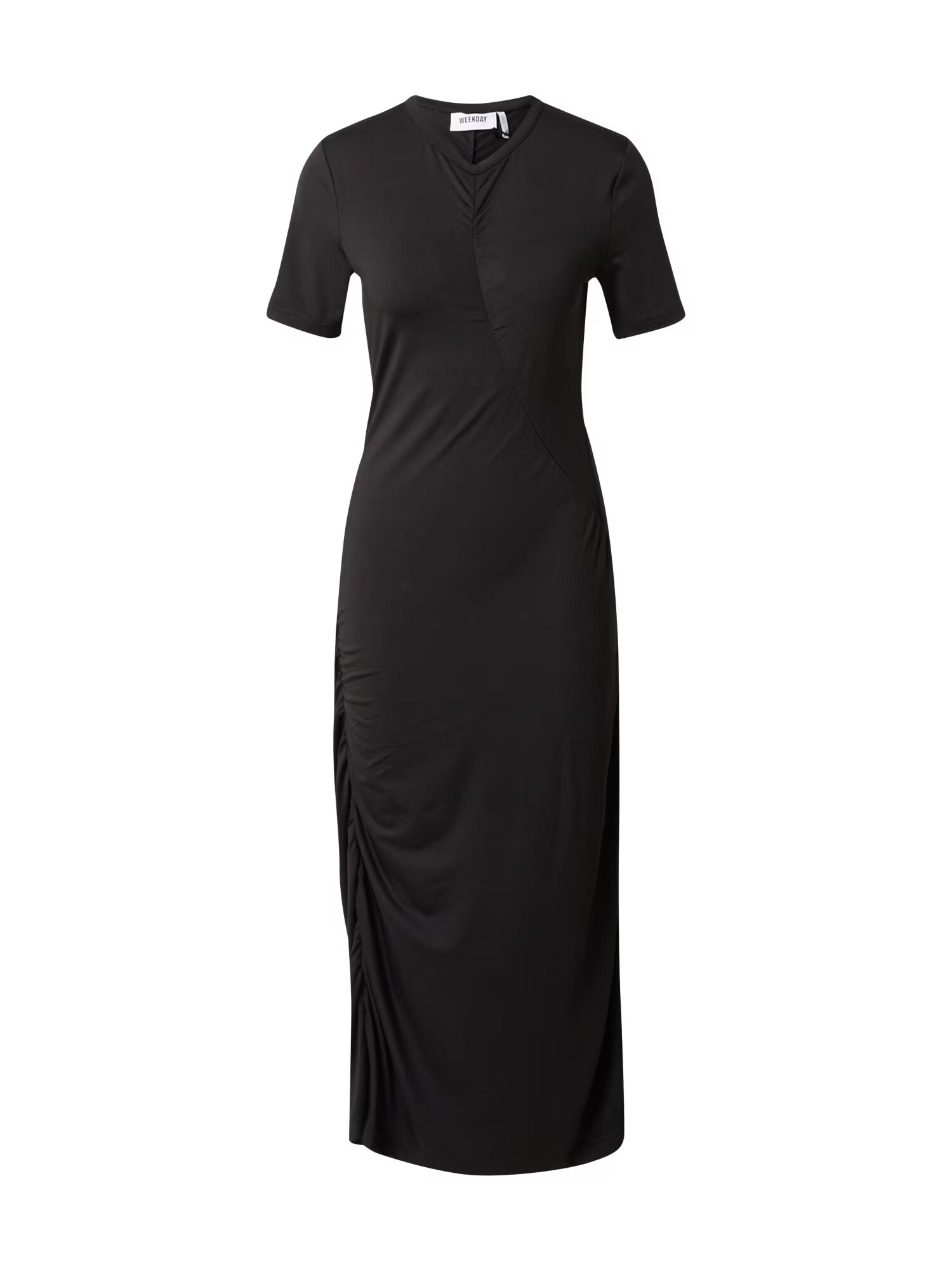 WEEKDAY Rochie 'Crease' negru - Pled.ro