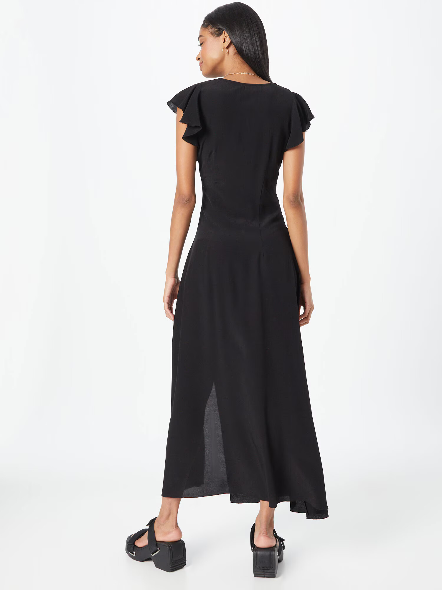 WEEKDAY Rochie 'Flora' negru - Pled.ro