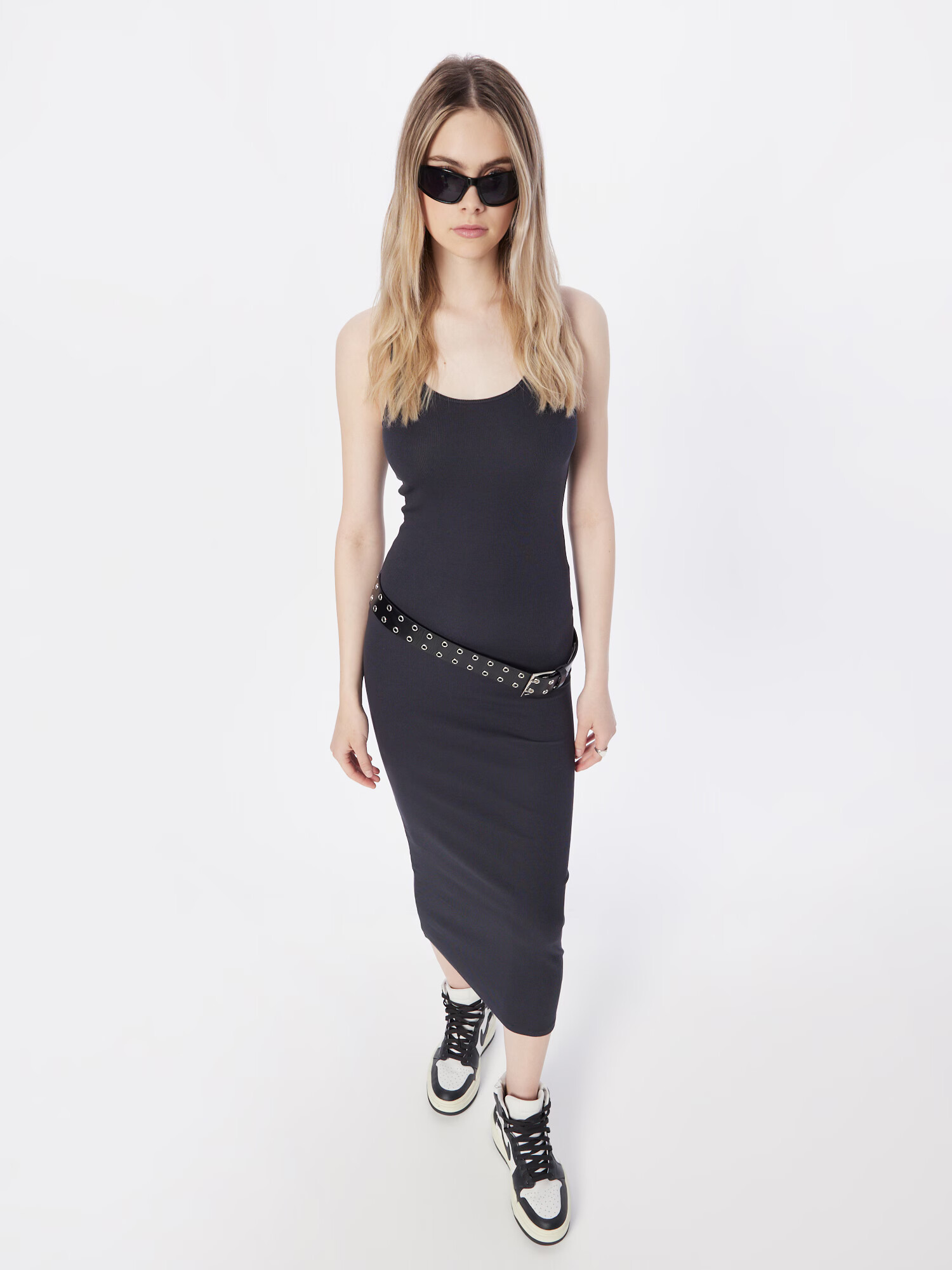 WEEKDAY Rochie gri metalic - Pled.ro