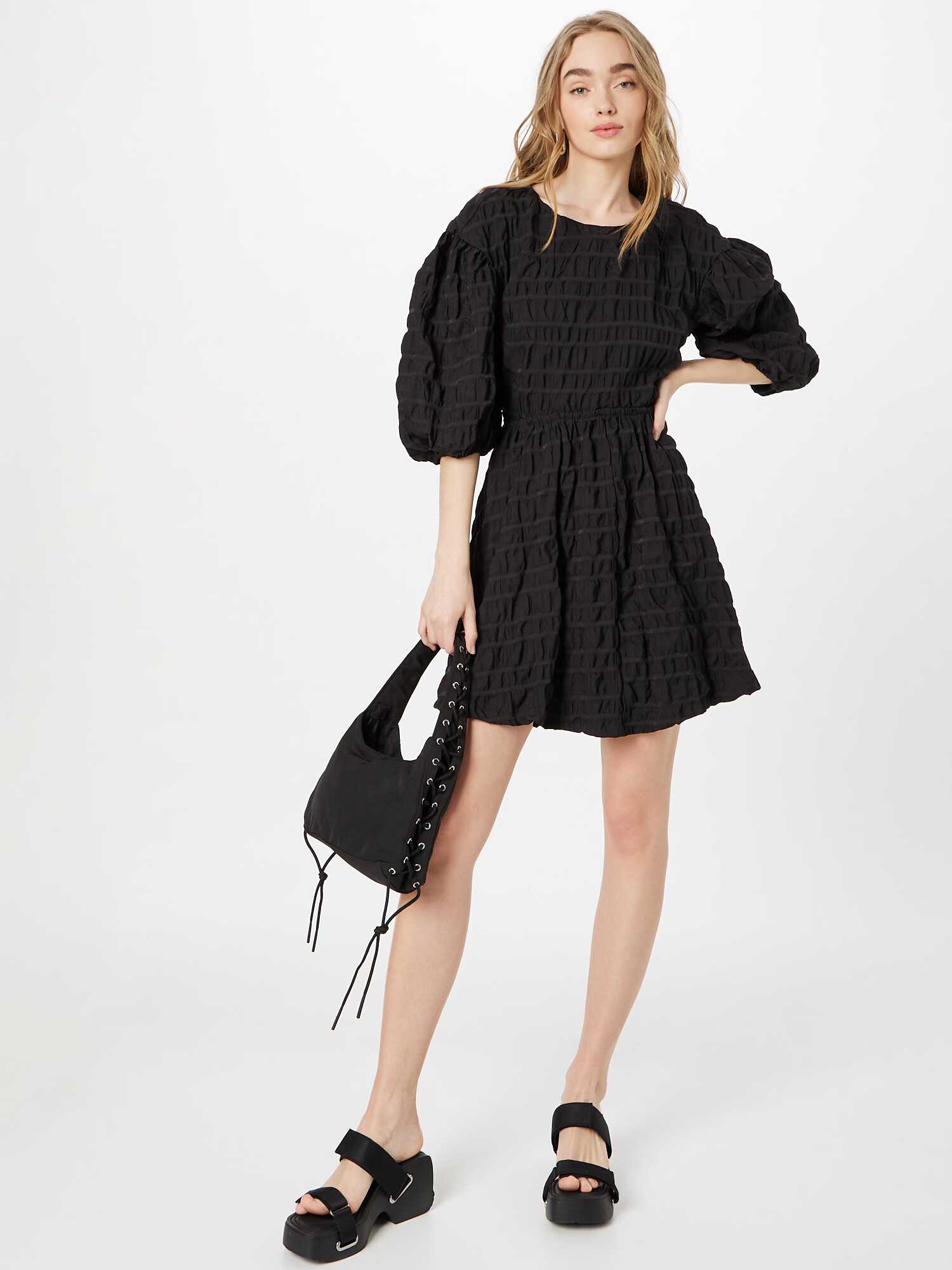 WEEKDAY Rochie 'Lolly' negru - Pled.ro