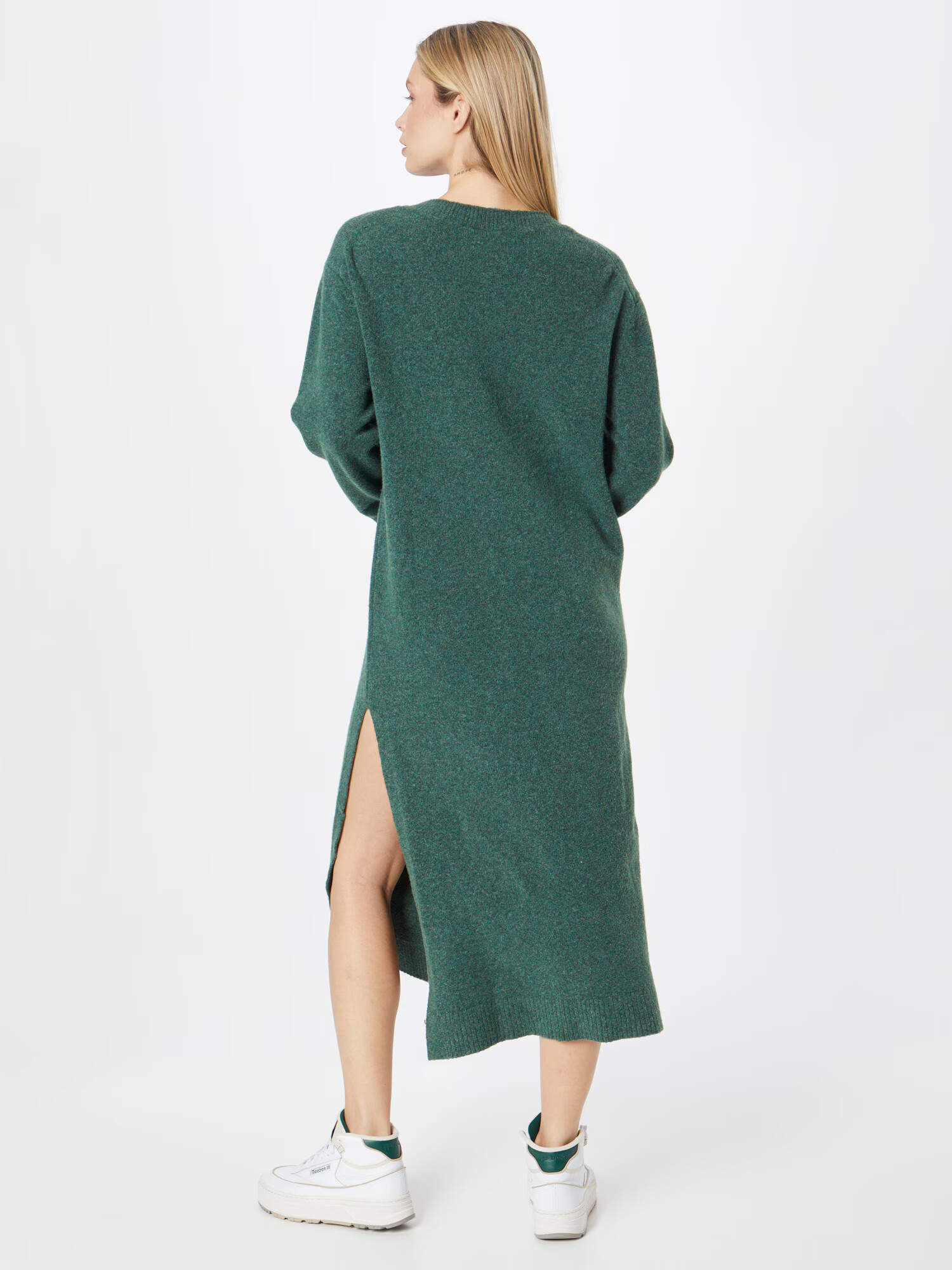 WEEKDAY Rochie tricotat 'Ellen' verde amestecat - Pled.ro