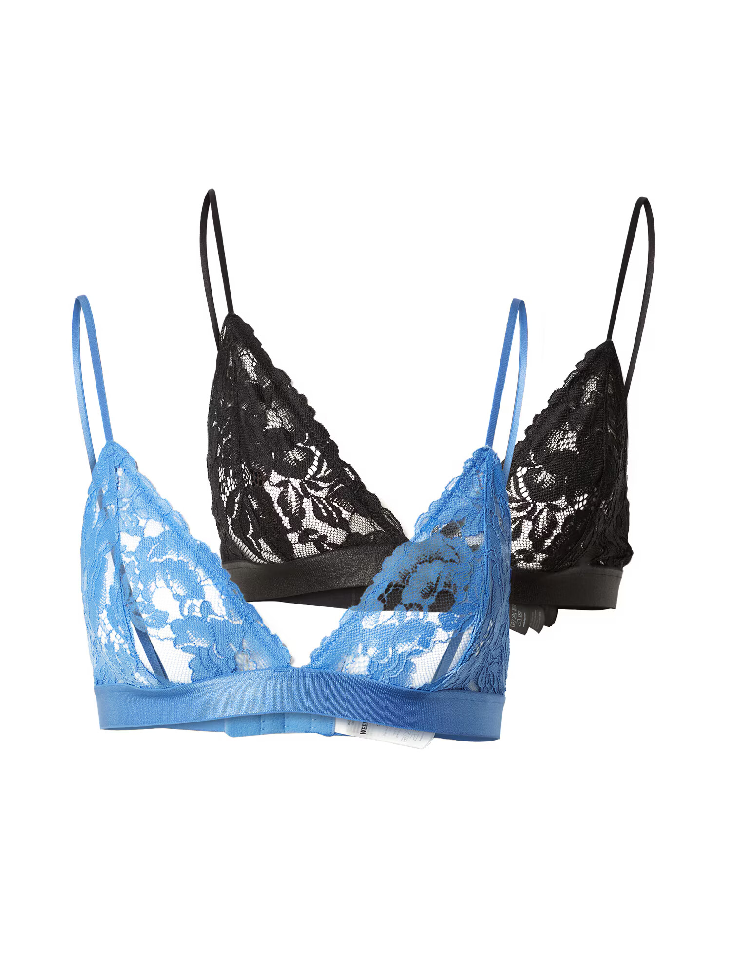 WEEKDAY Sutien 'Gigi' albastru deschis / negru - Pled.ro