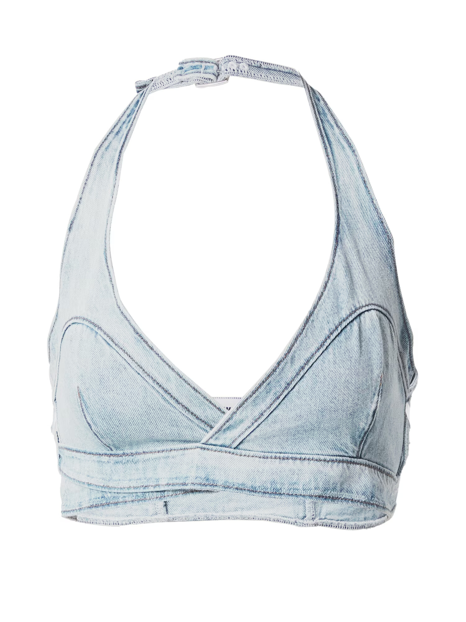 WEEKDAY Top 'Cypress' albastru denim - Pled.ro