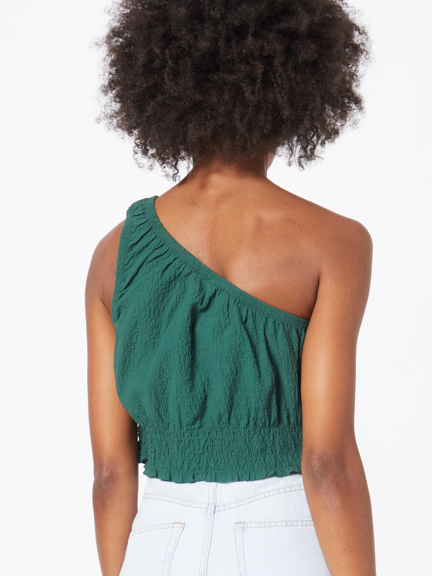 WEEKDAY Top 'Delta' verde smarald - Pled.ro