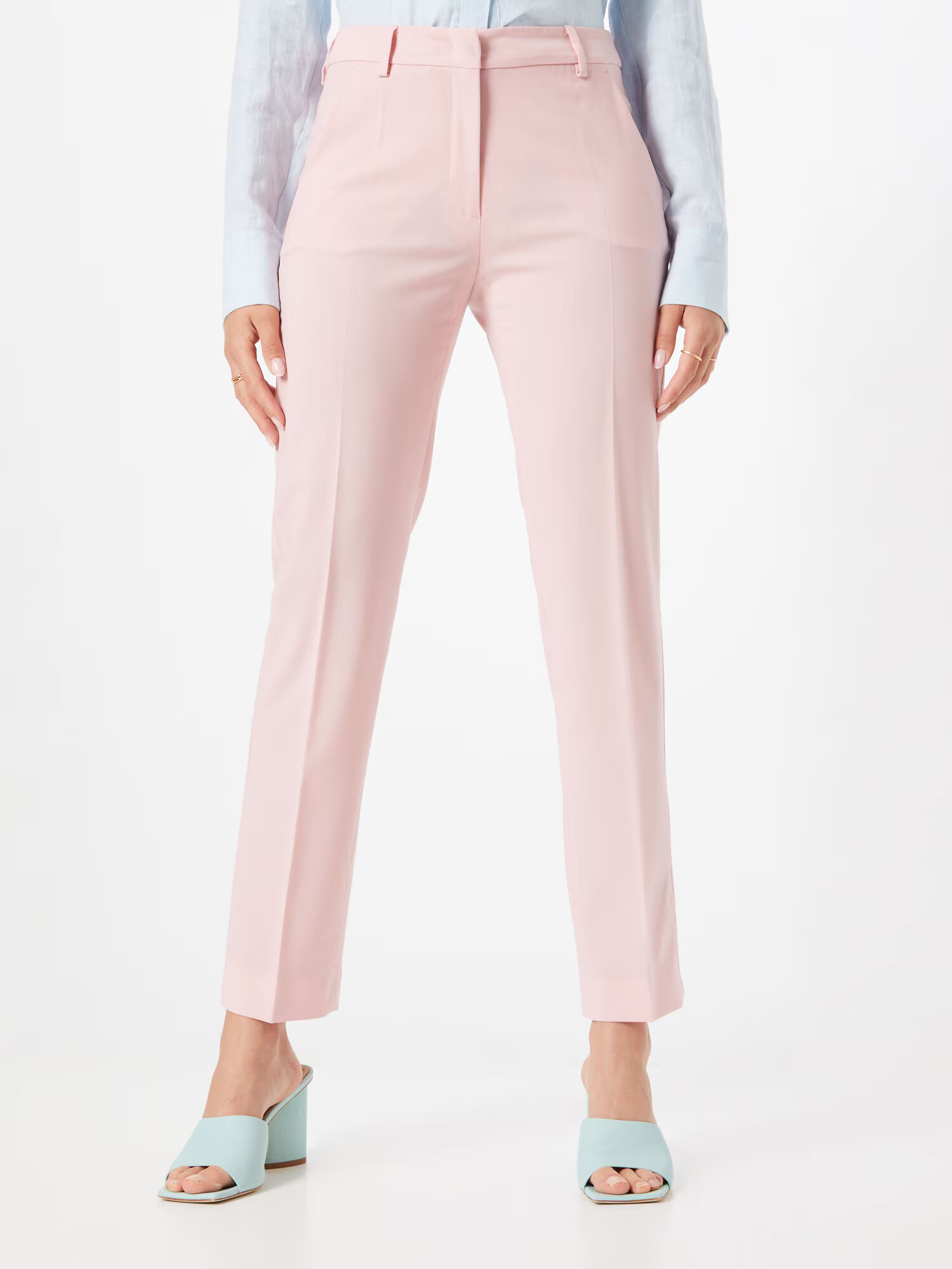 Weekend Max Mara Pantaloni cu dungă 'CANON' roz pastel - Pled.ro